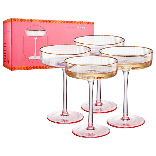 TEEK - Aurelia Champagne Coupe Cocktail Glassware Set HOME DECOR TEEK KS Coupe