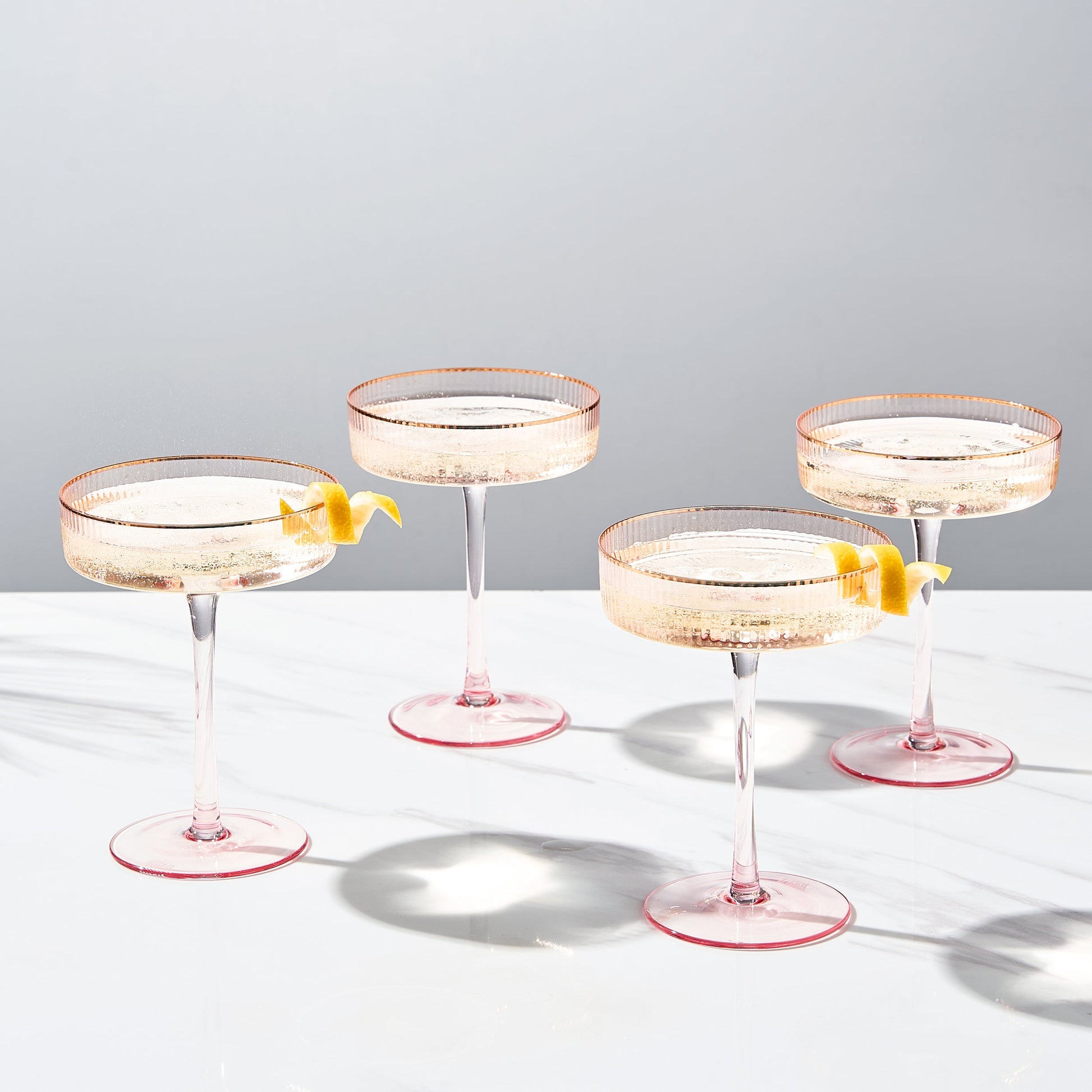 TEEK - Aurelia Champagne Coupe Cocktail Glassware Set HOME DECOR TEEK KS