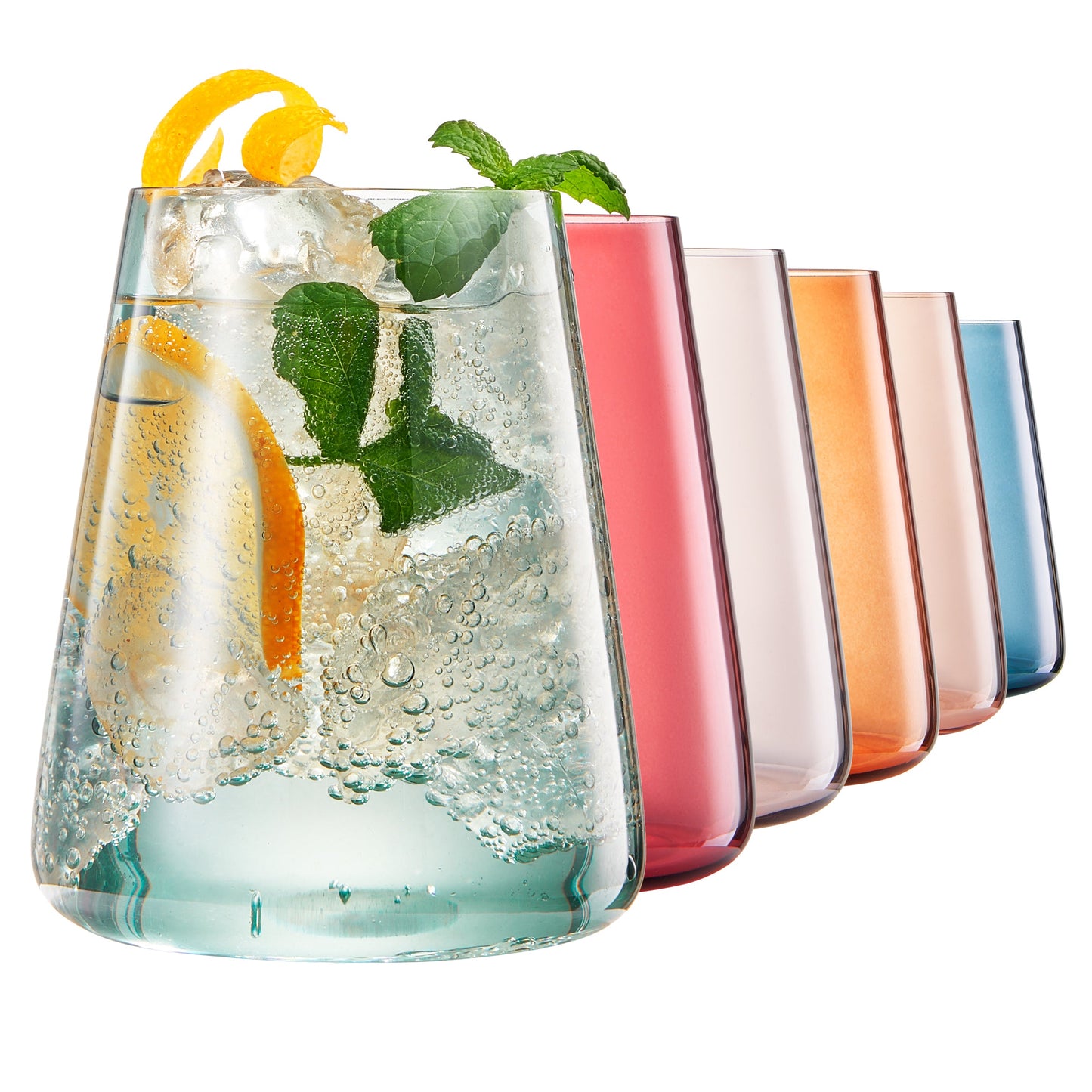 TEEK - Tonal Stemless Wine Glassware Set HOME DECOR TEEK KS