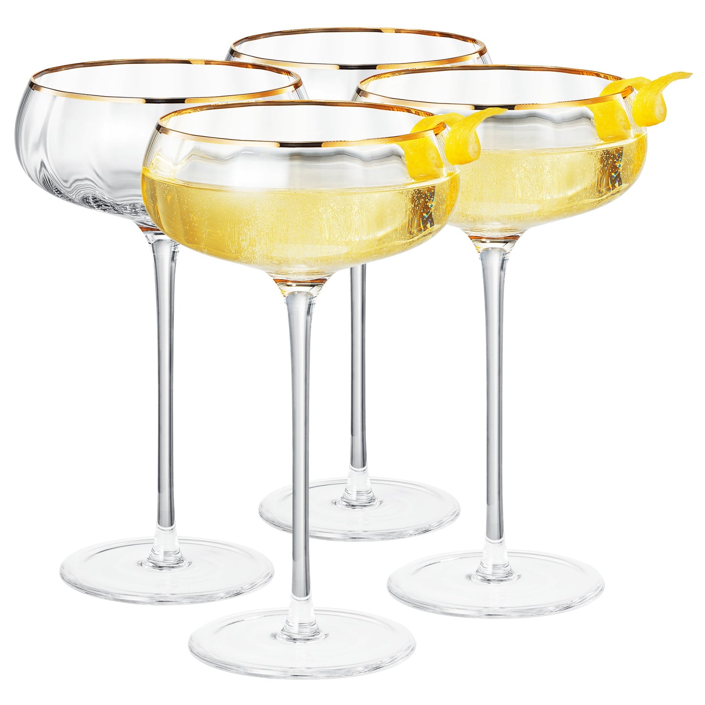 TEEK - Aurelia Champagne Coupe Cocktail Glassware Set HOME DECOR TEEK KS