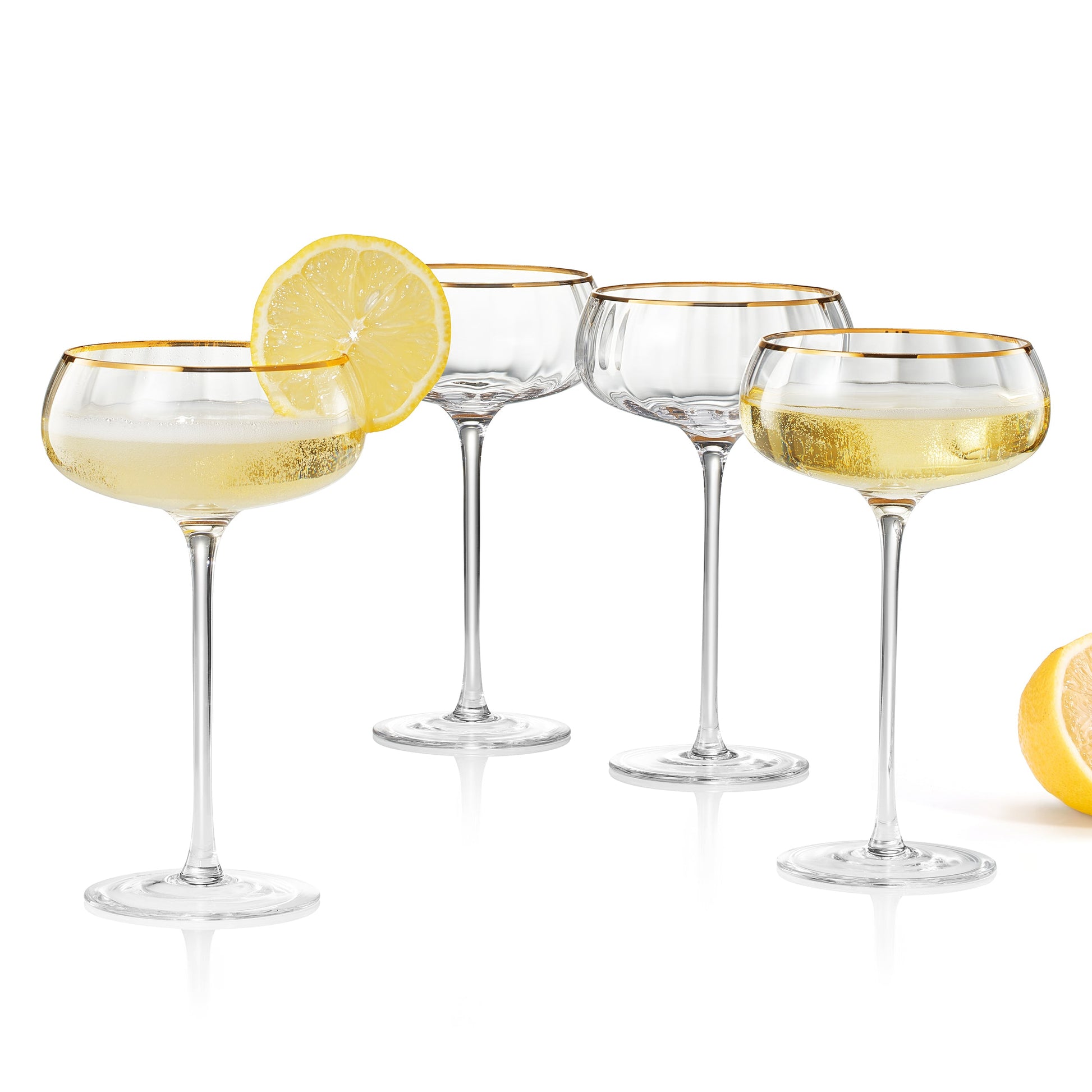 TEEK - Aurelia Champagne Coupe Cocktail Glassware Set HOME DECOR TEEK KS