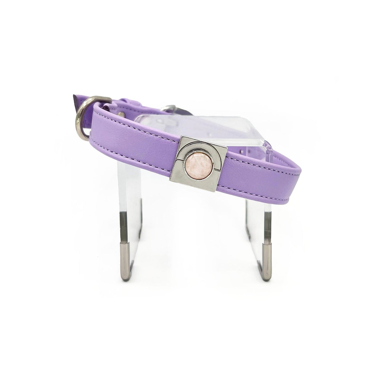 TEEK - Lavender Rose Collar Charm Set PET SUPPLIES TEEK DIP S Silver Color