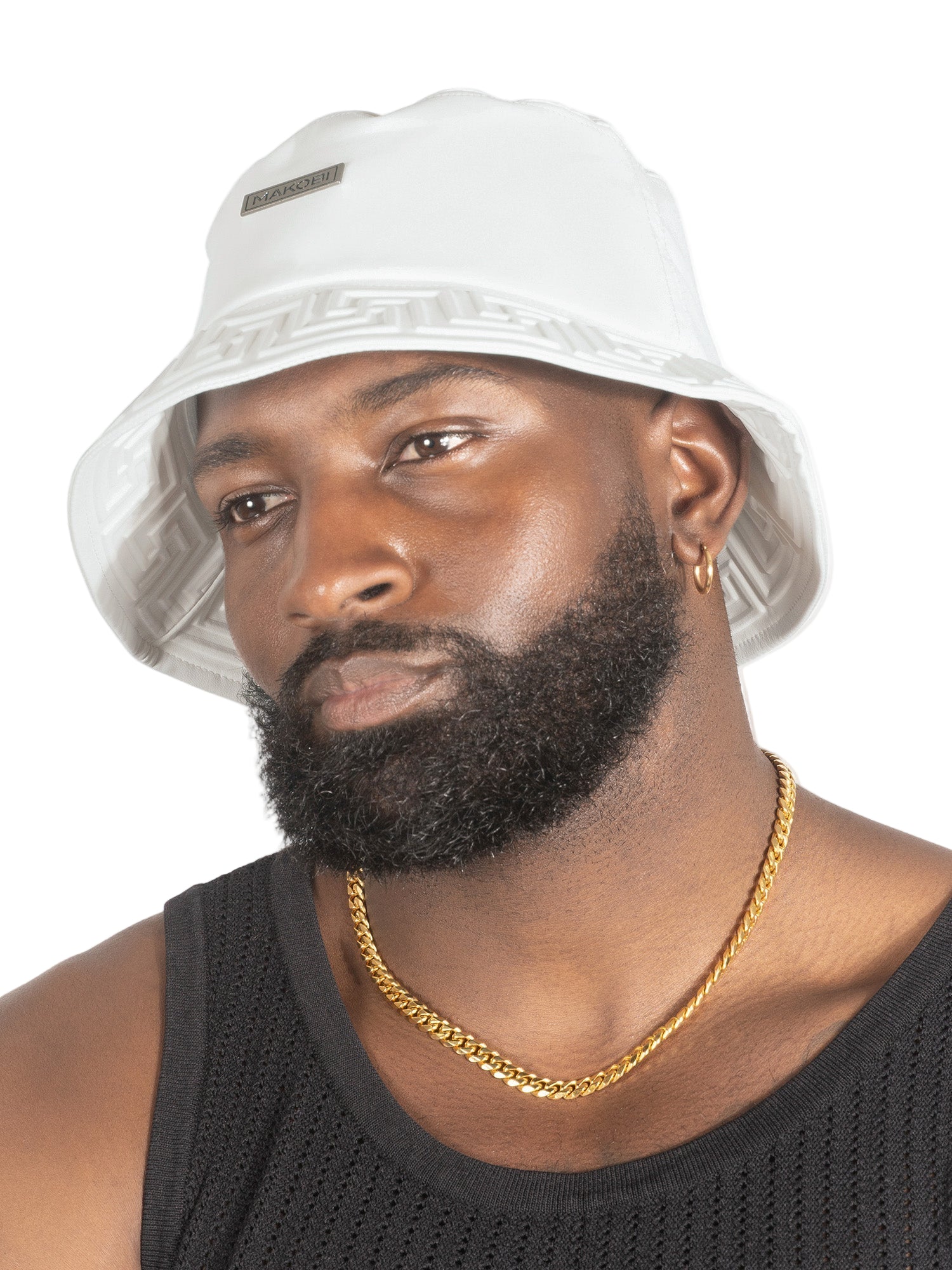 TEEK - M007 Romano Vegan L. Bucket Hat - White HAT TEEK MJ