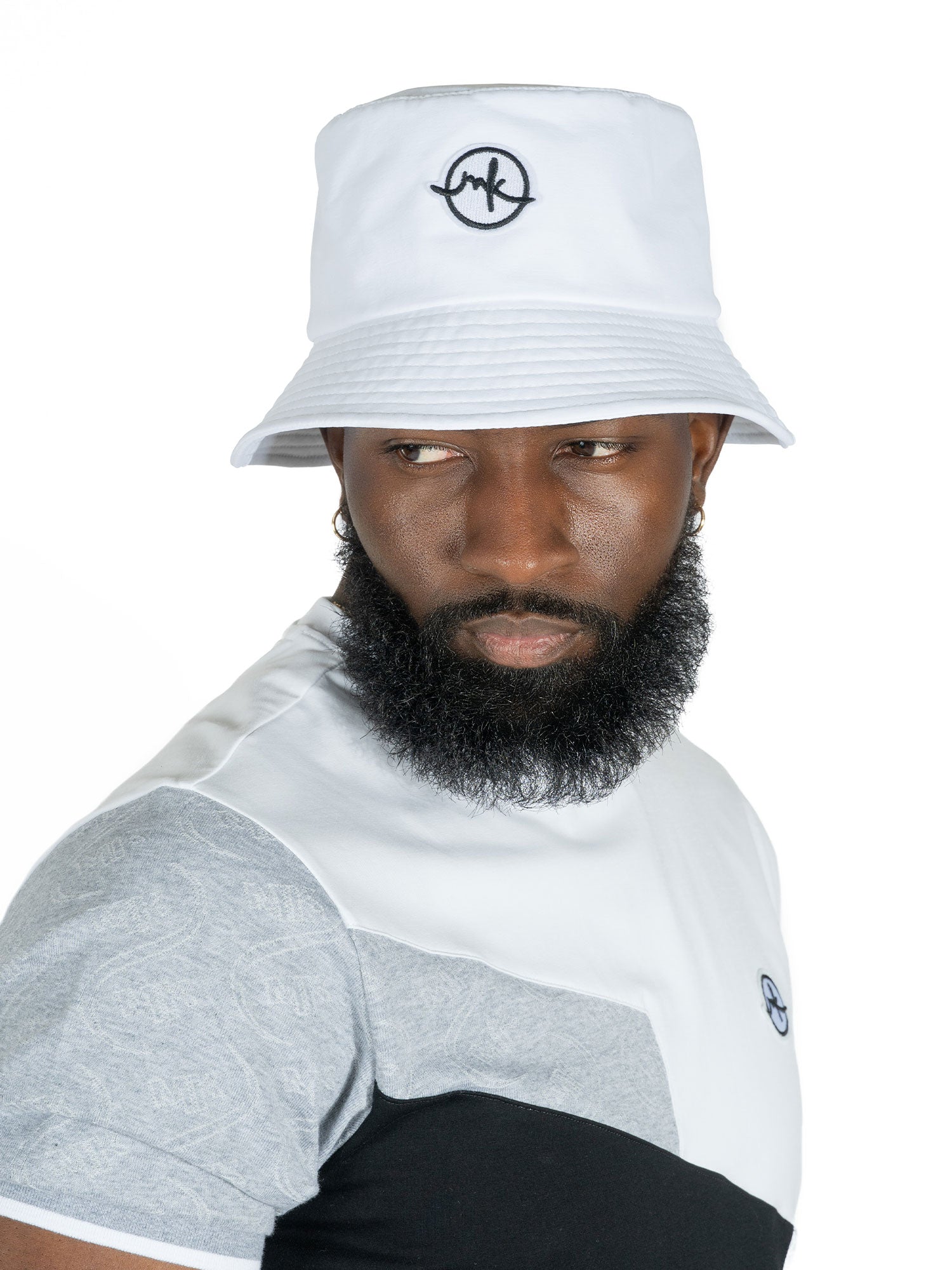 TEEK - M033 Colton Nylon Bucket Hat - White HAT TEEK MJ