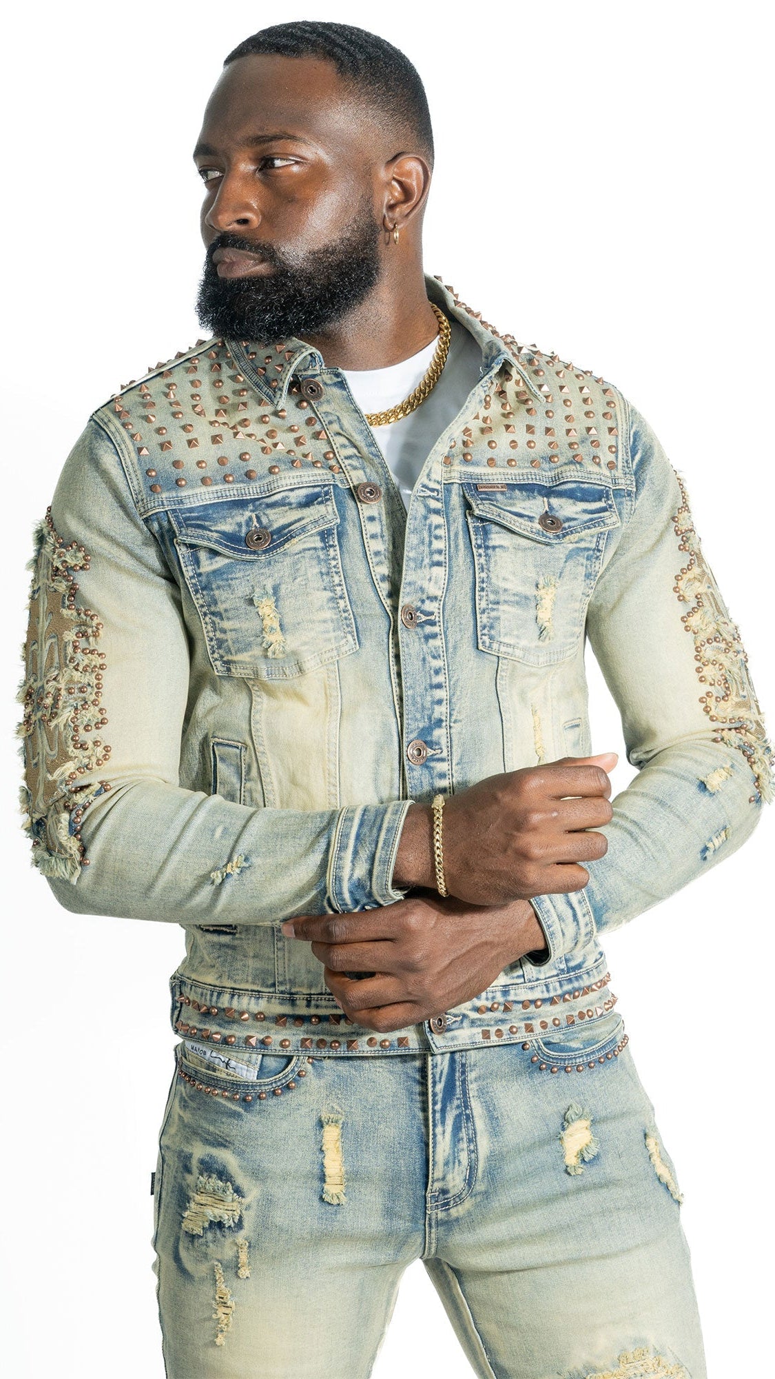TEEK - Jacket | M1013 Positoni Denim - Dirt JACKET TEEK MJ