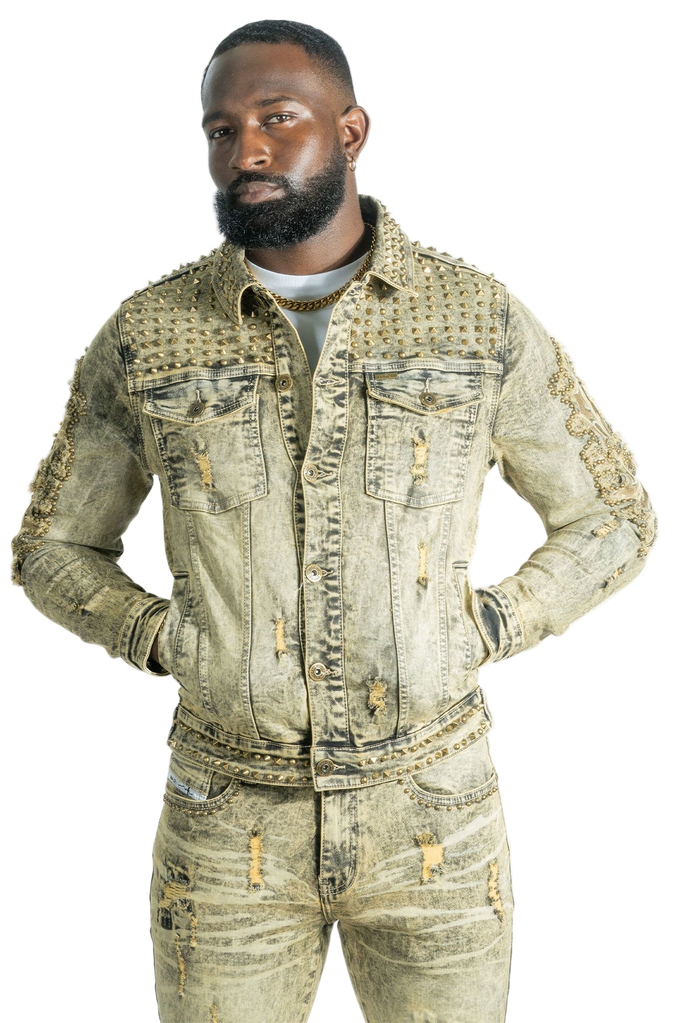 TEEK - Jacket | M1013 Positoni Denim - Olive JACKET TEEK MJ