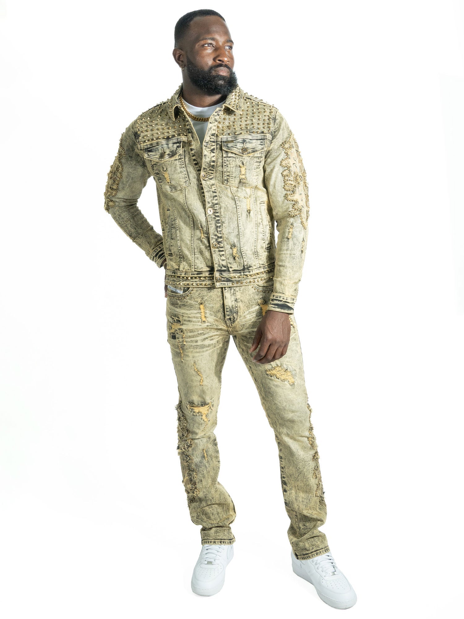 TEEK - Jacket | M1013 Positoni Denim - Olive JACKET TEEK MJ