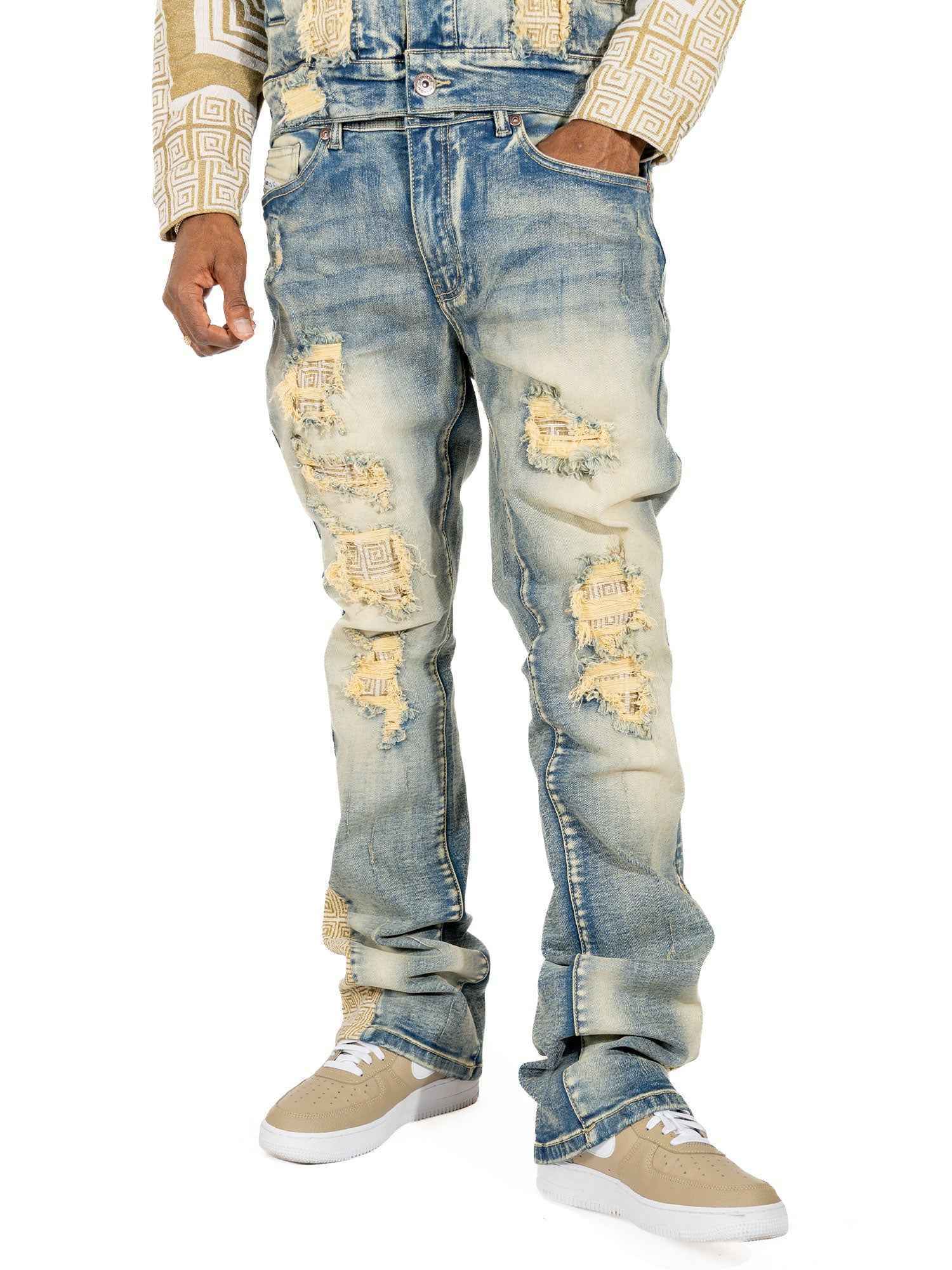 TEEK - M1054 Sartoni Denim Jacket Jeans - Dirt BUNDLE SET TEEK