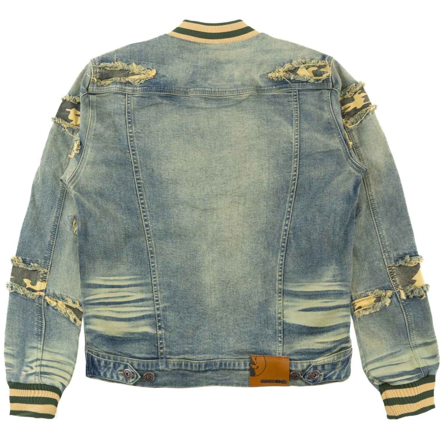M1097 Sassari Denim Jacket - Dirt Denim Sets Makobi Jeans USA
