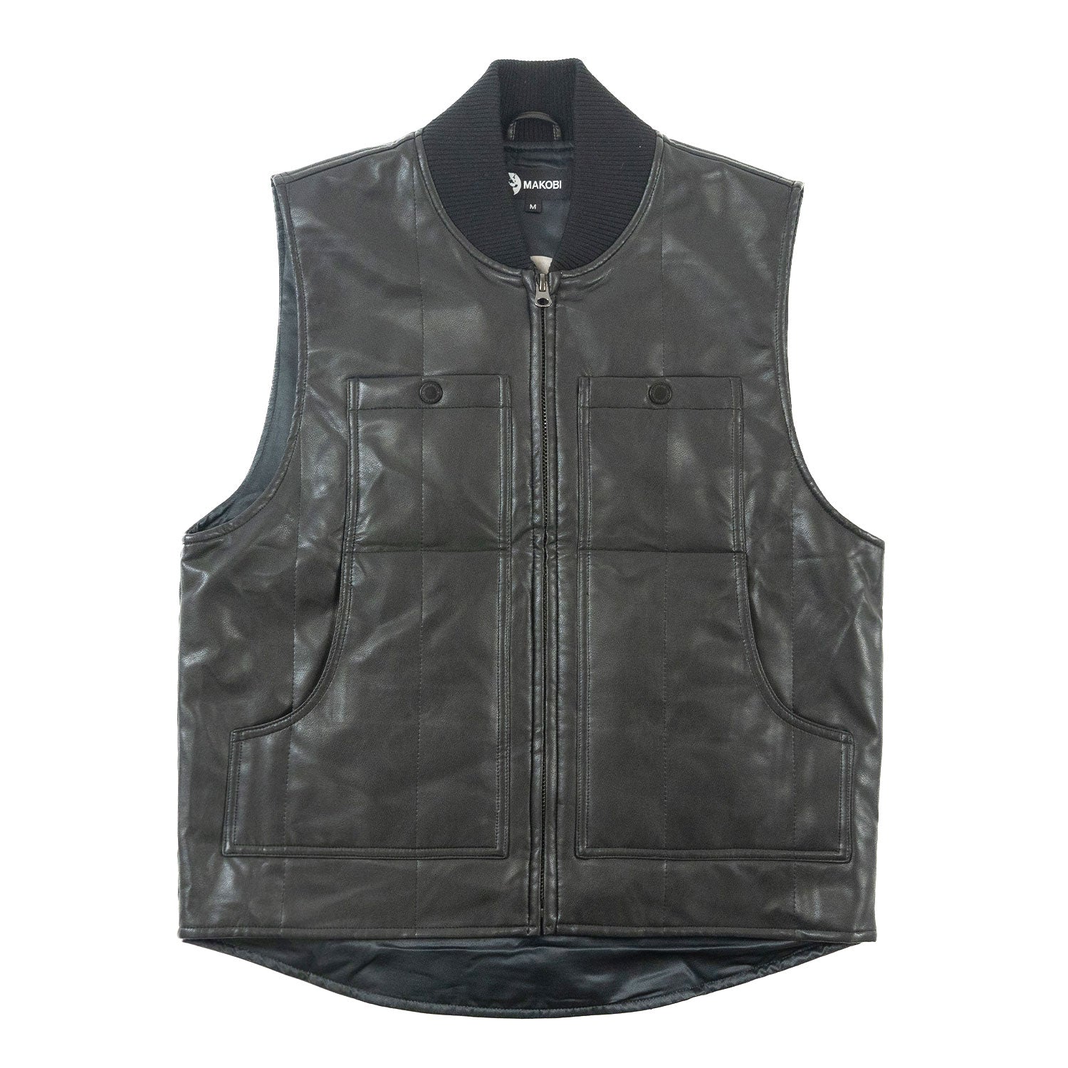 TEEK - Black M1107 Romano Vegan Leather Vest VEST TEEK MJ M