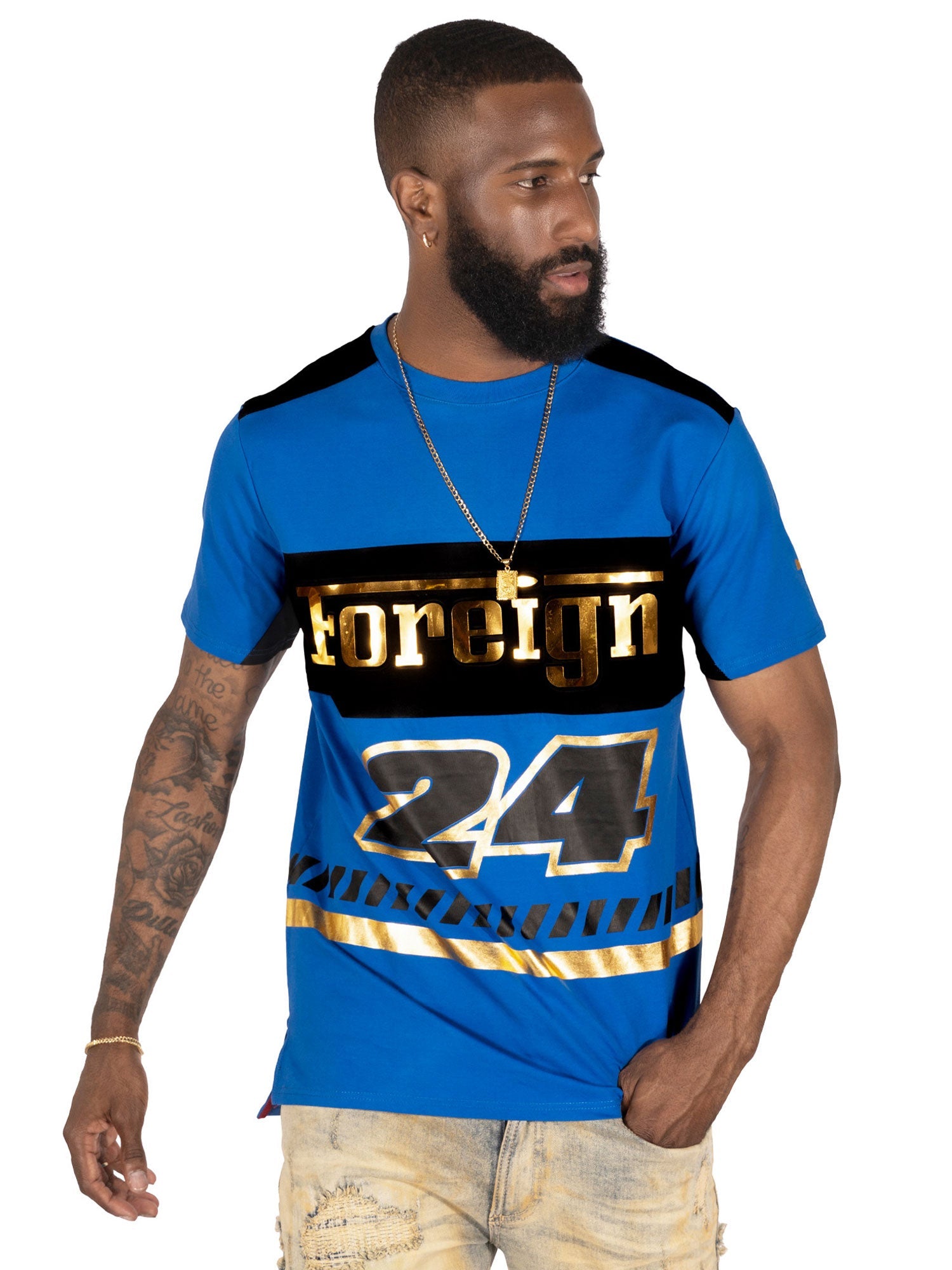 TEEK - M133 Makobi Foreign Tee - Royal TOPS TEEK MJ
