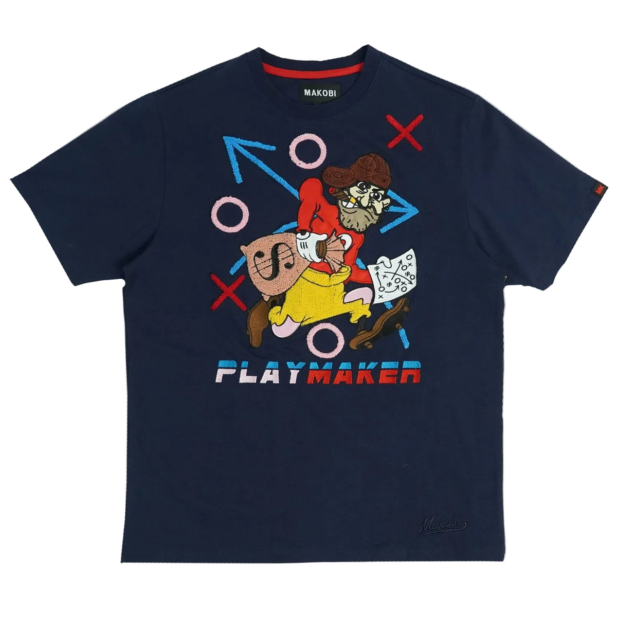 M157 Playmaker Tee - Navy Shirts Makobi Jeans USA
