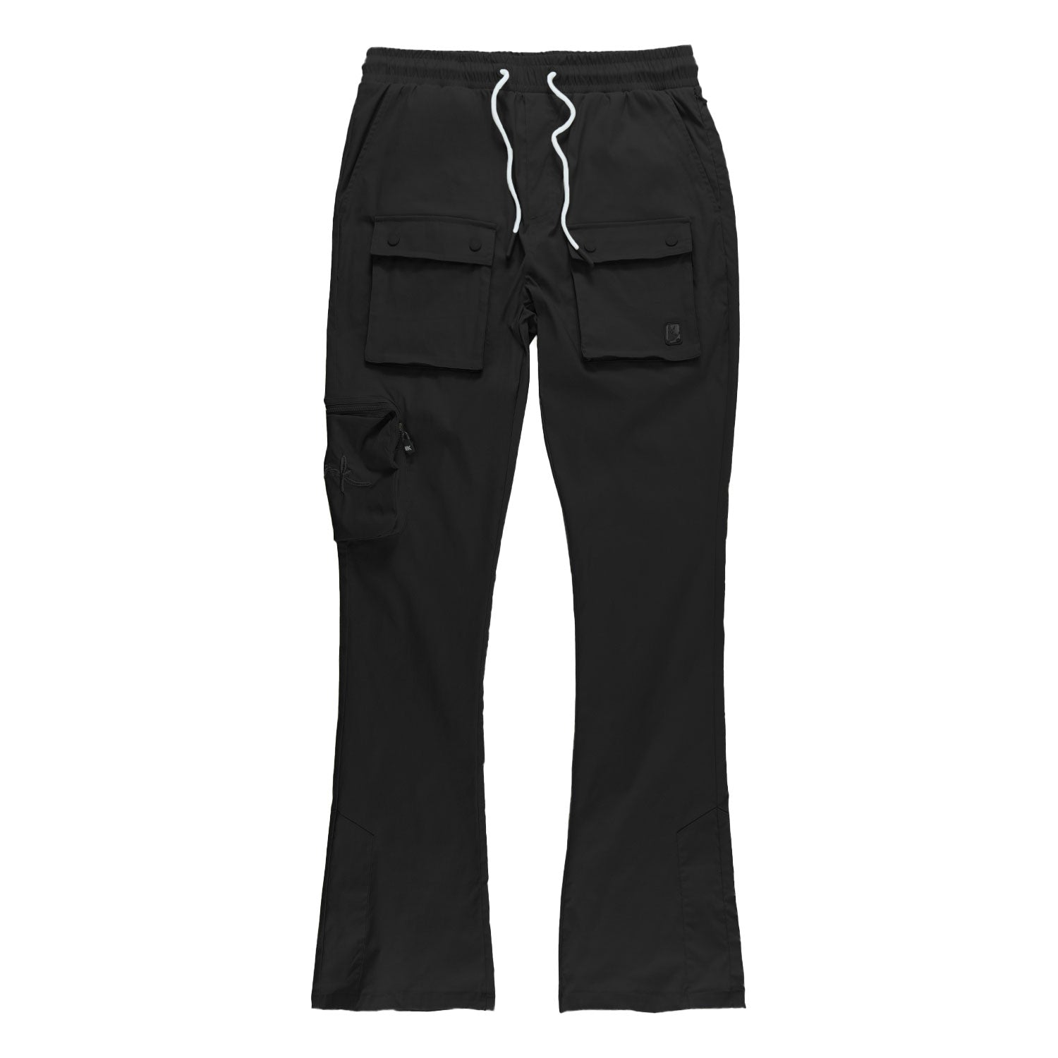 TEEK - M1625 Sartoni Nylon Stacked Pants - Black PANTS TEEK MJ S BLACK