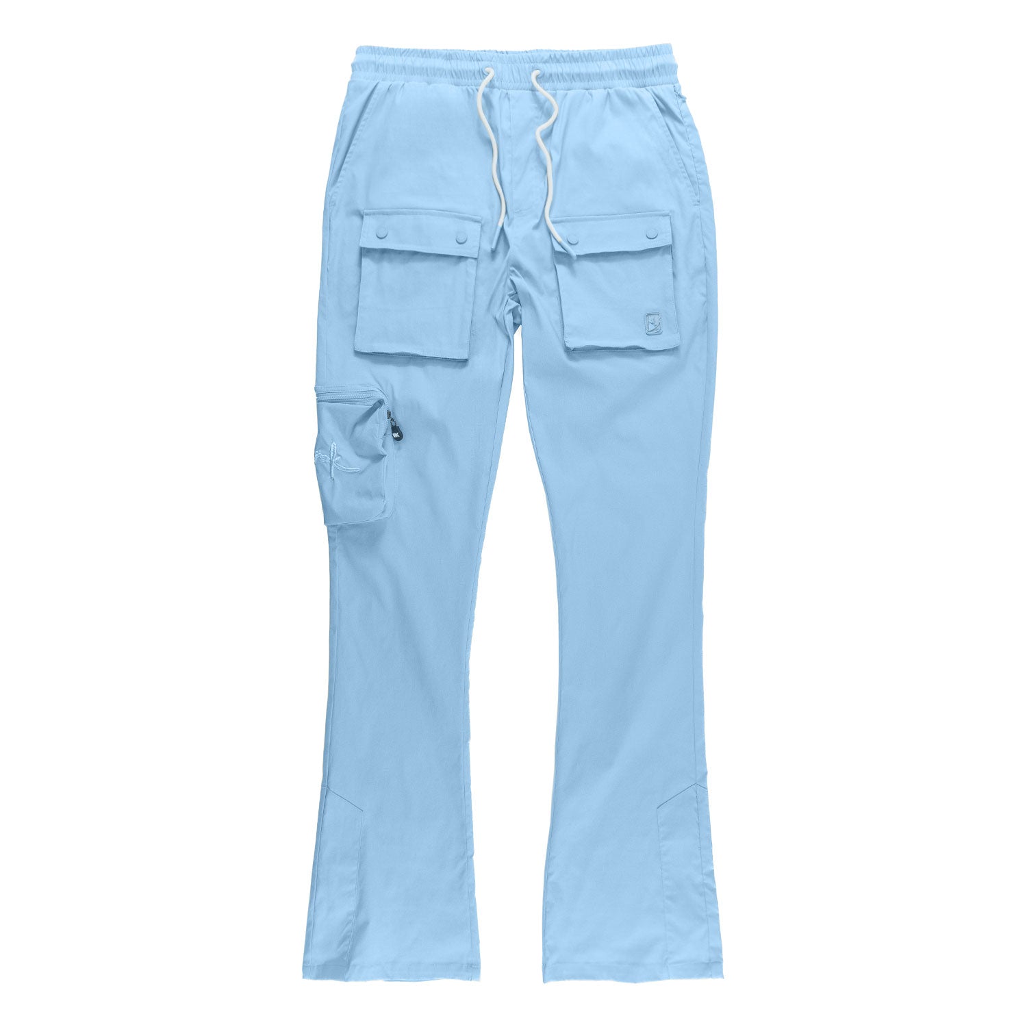 TEEK - M1625 Sartoni Nylon Stacked Pants - Blue PANTS TEEK MJ S BLUE