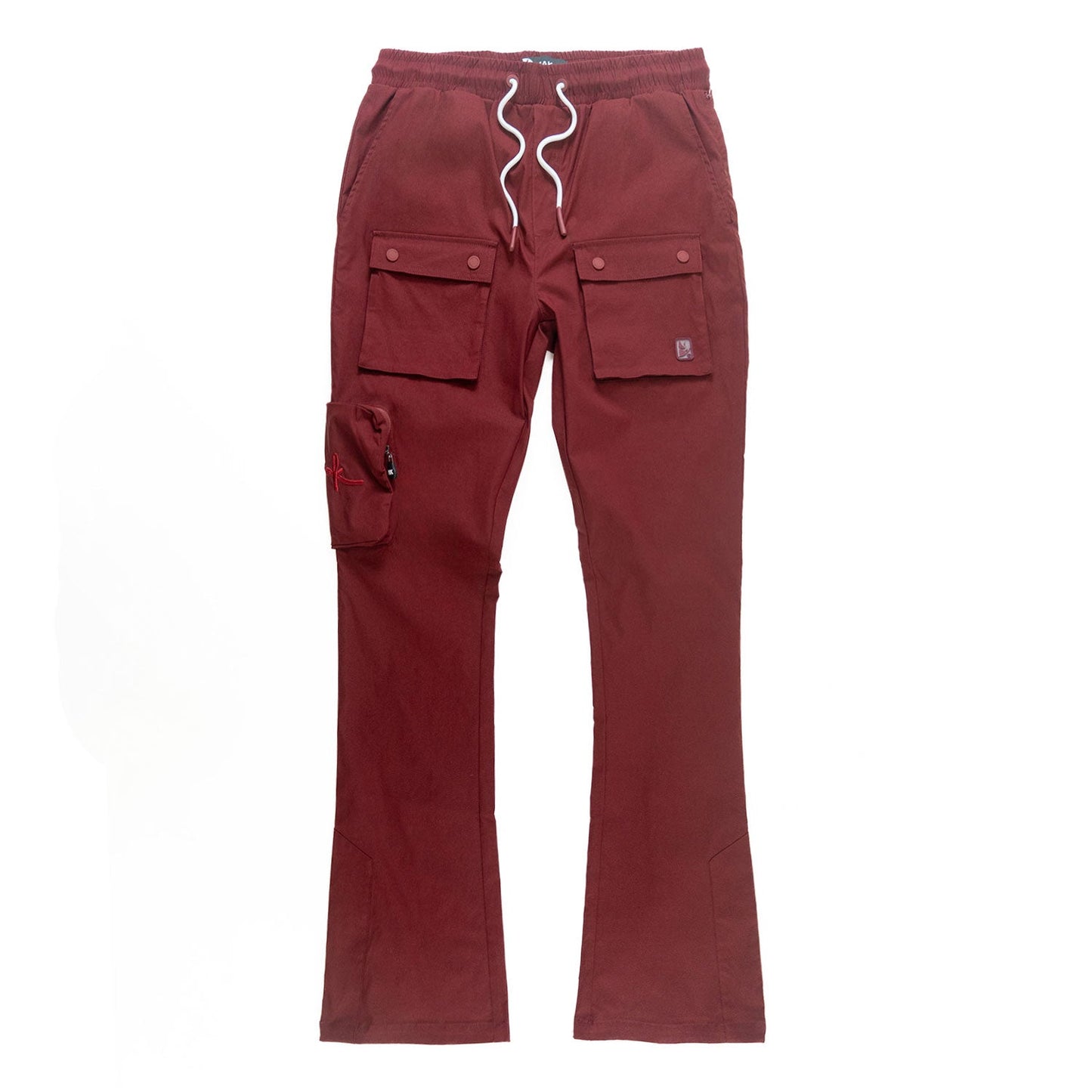 TEEK - M1625 Sartoni Nylon Stacked Pants - Burgundy PANTS TEEK MJ S BURGUNDY