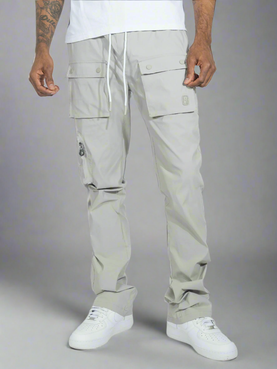 M1625 Sartoni Nylon Stacked Pants - Gray PANTS TEEK MJ