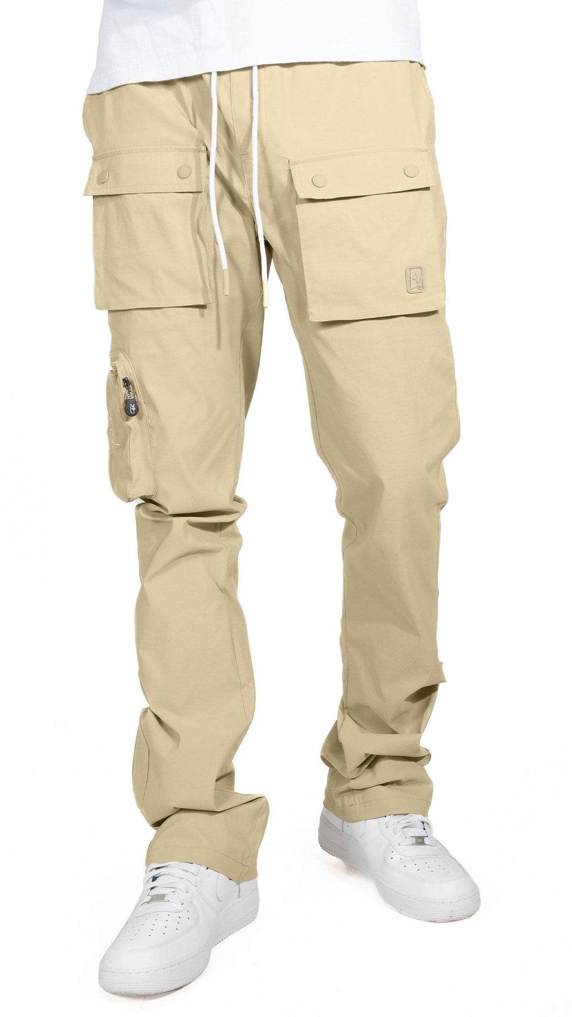 TEEK - M1625 Sartoni Nylon Stacked Pants - Khaki PANTS TEEK MJ