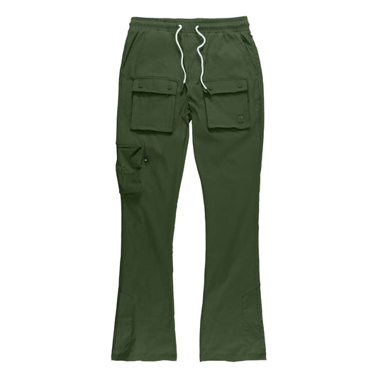 TEEK - M1625 Sartoni Nylon Stacked Pants - Dark Olive PANTS TEEK MJ S DARK OLIVE