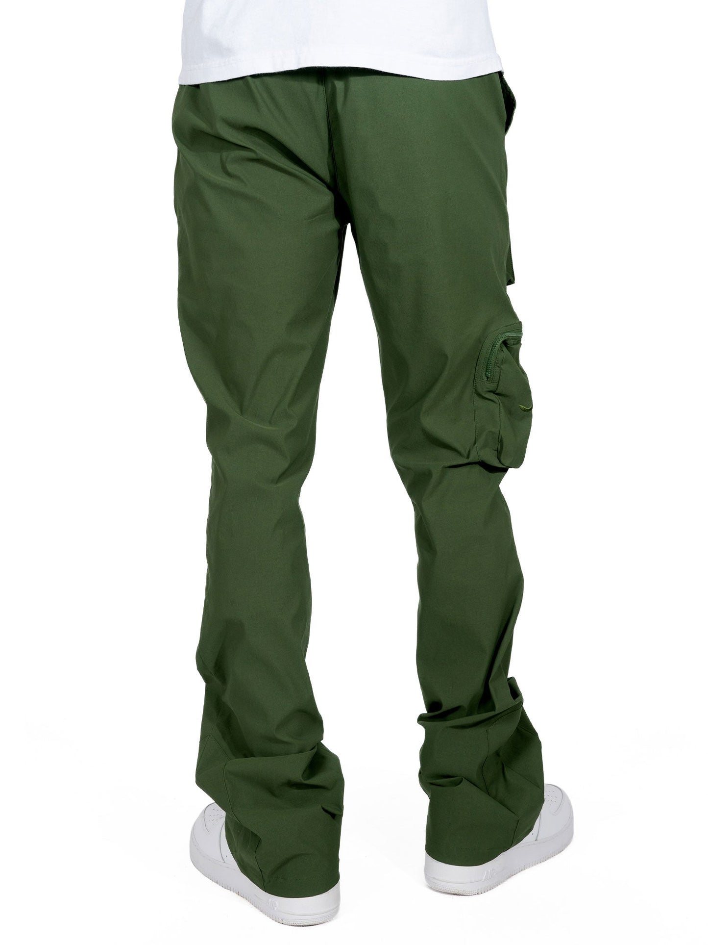 TEEK - M1625 Sartoni Nylon Stacked Pants - Dark Olive PANTS TEEK MJ