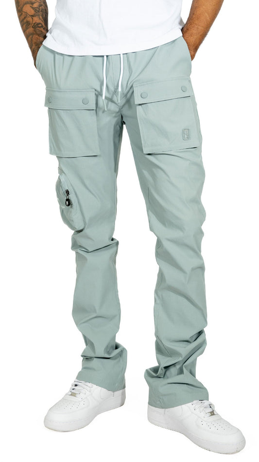 TEEK - M1625 Sartoni Nylon Stacked Pants - Teal PANTS TEEK MJ
