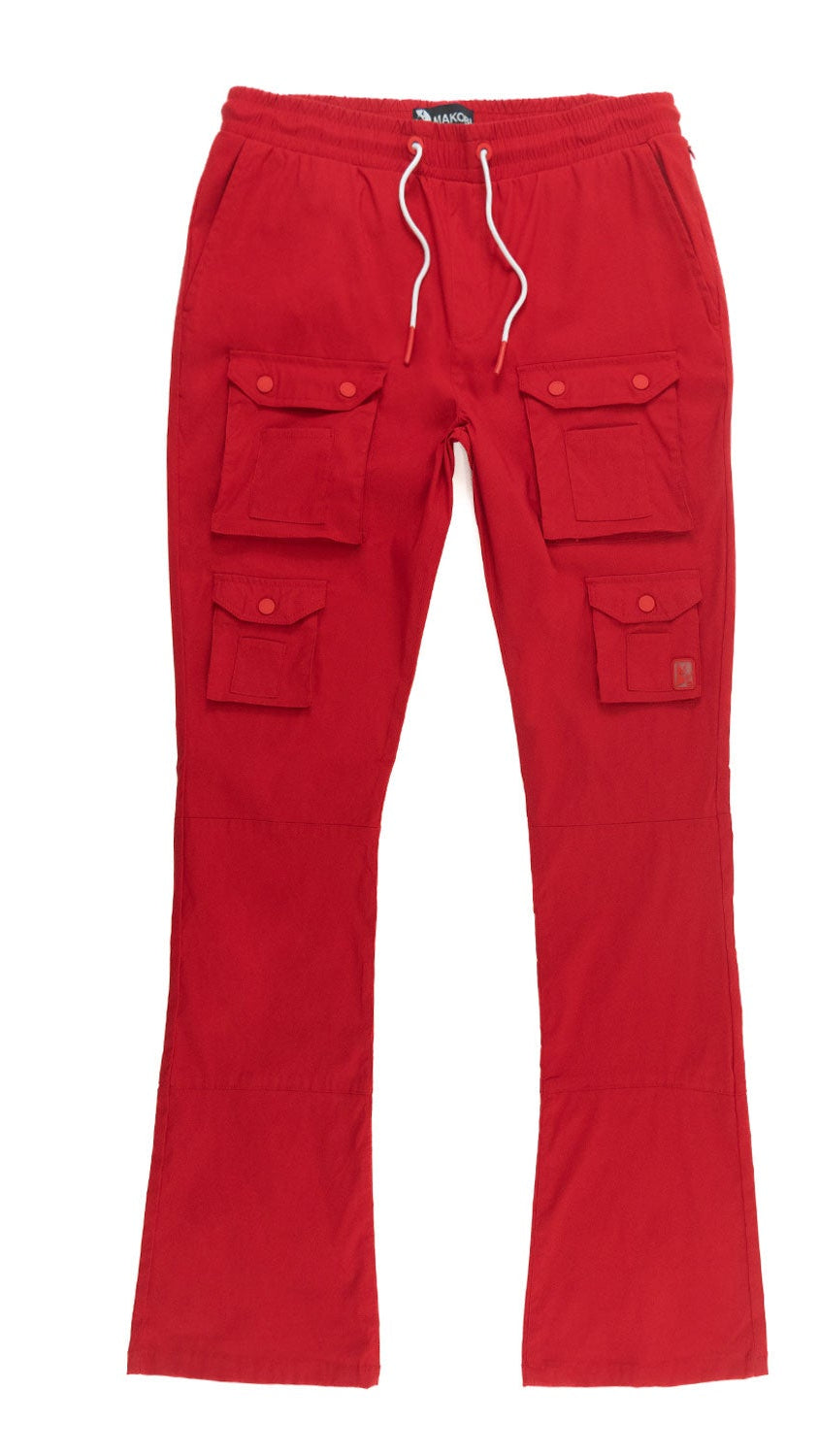 TEEK - M1633 Colton 34” Stack Nylon/Spandex Sweat Pants - Red PANTS TEEK MJ RED S