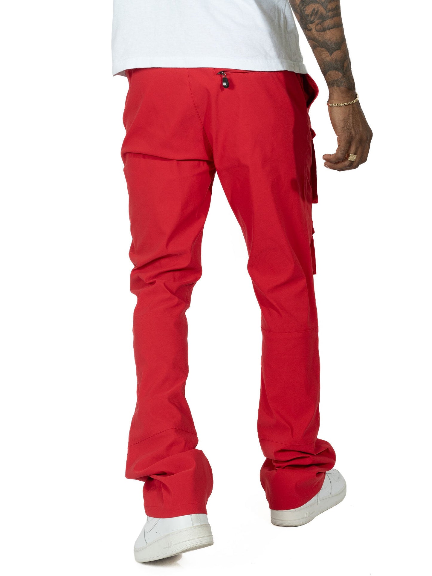 TEEK - M1633 Colton 34” Stack Nylon/Spandex Sweat Pants - Red PANTS TEEK MJ