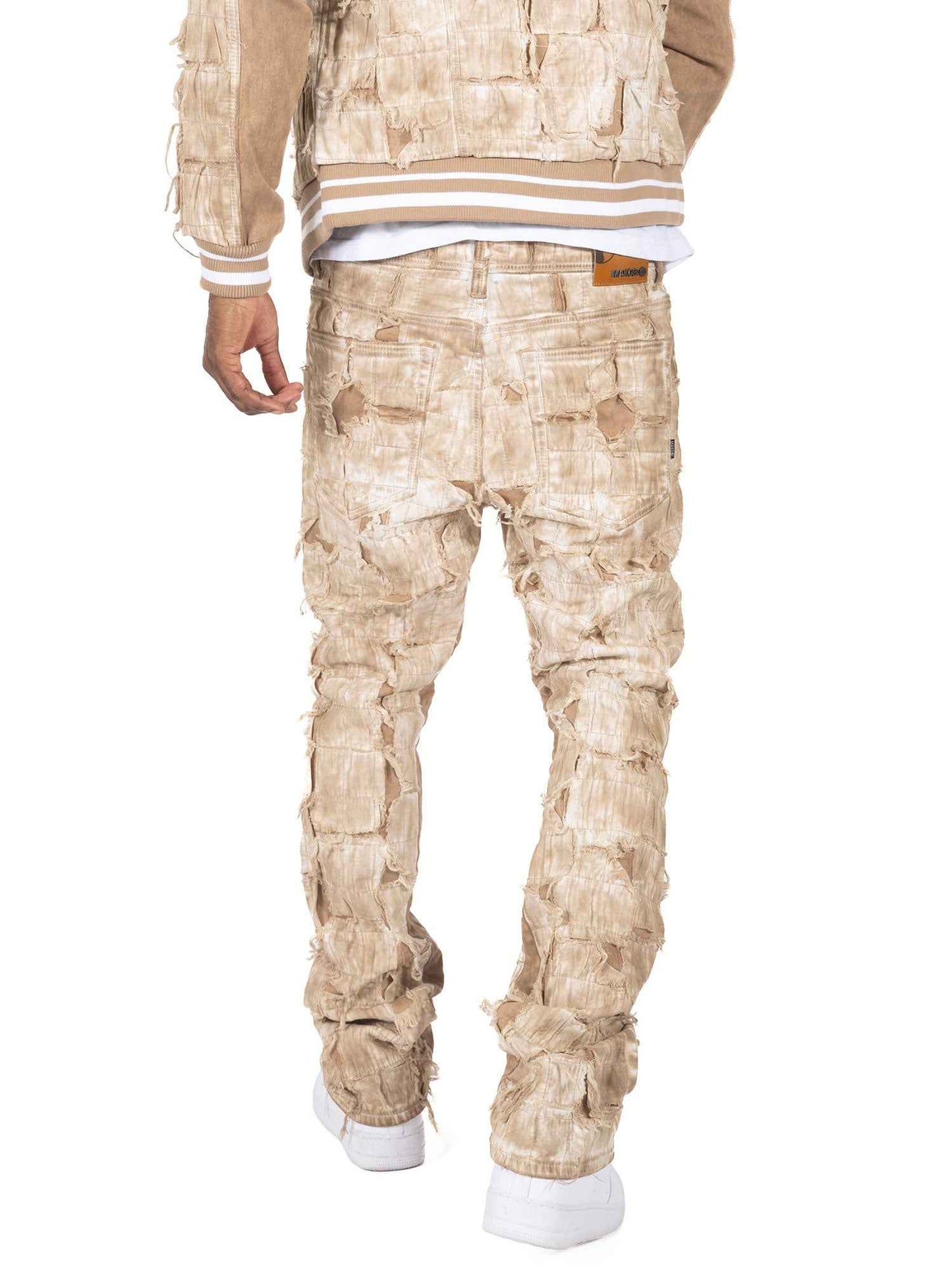 M1722 Positano Jeans - Khaki Sets Makobi Jeans USA