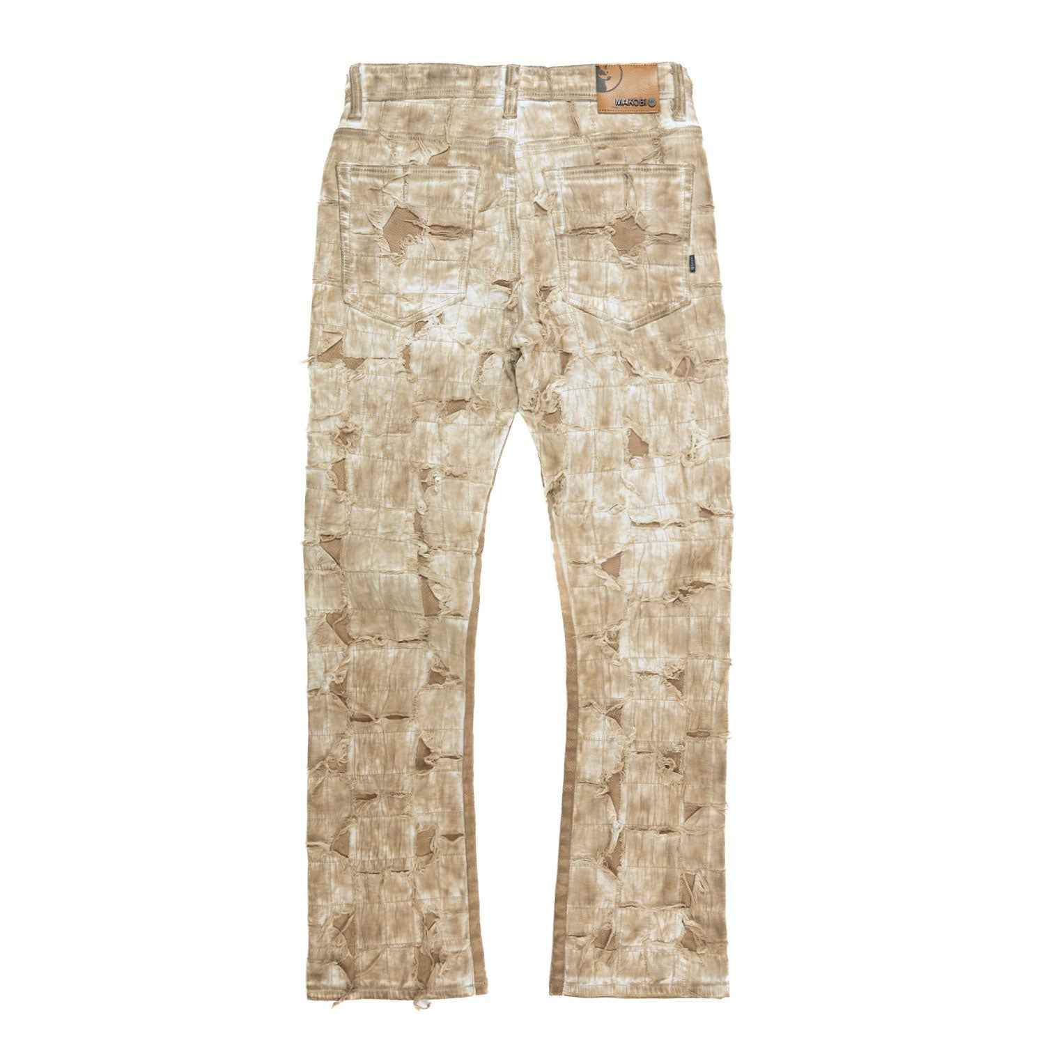 M1722 Positano Jeans - Khaki Sets Makobi Jeans USA