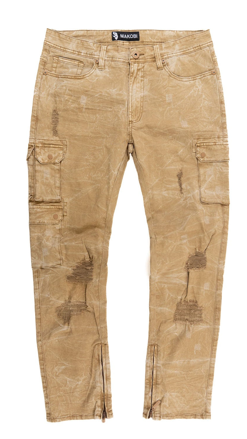 TEEK - M1737 Berteli Acid Cargo Pants - Mocha JEANS TEEK MJ Mocha 30/32