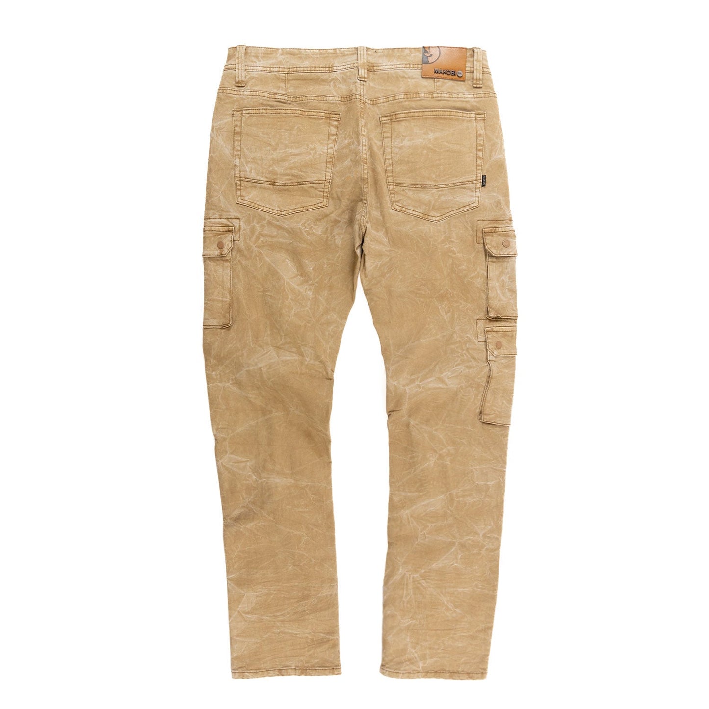 TEEK - M1737 Berteli Acid Cargo Pants - Mocha JEANS TEEK MJ