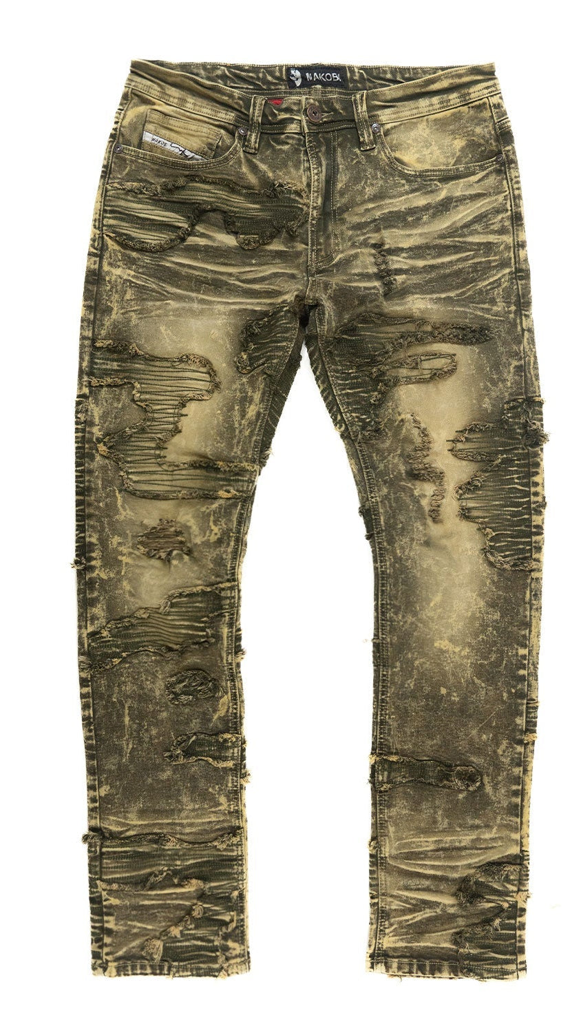 TEEK - M1781 Prato Jeans - Olive JEANS TEEK MJ