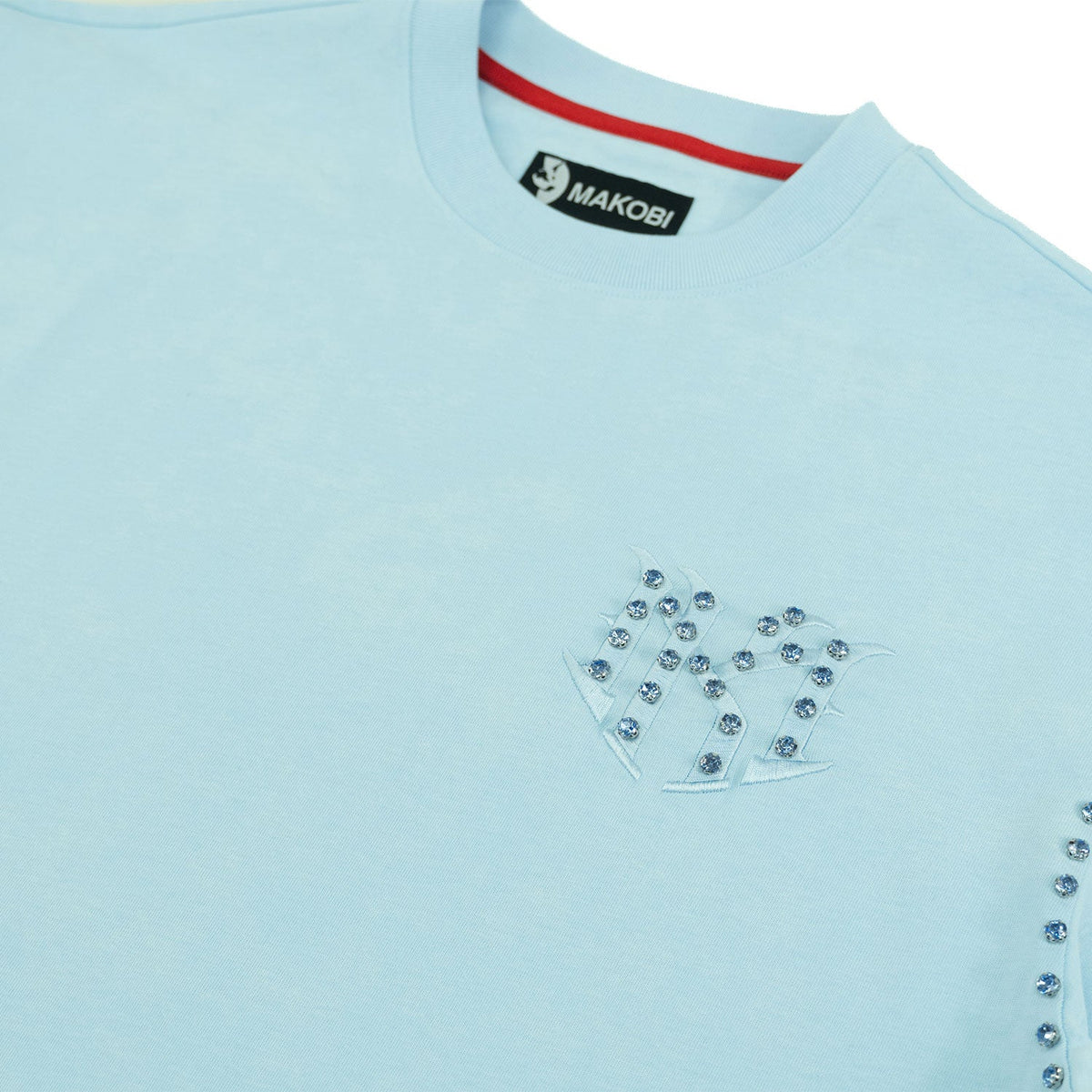 M183 Prada T-shirt - Blue T-shirt Makobi Jeans USA