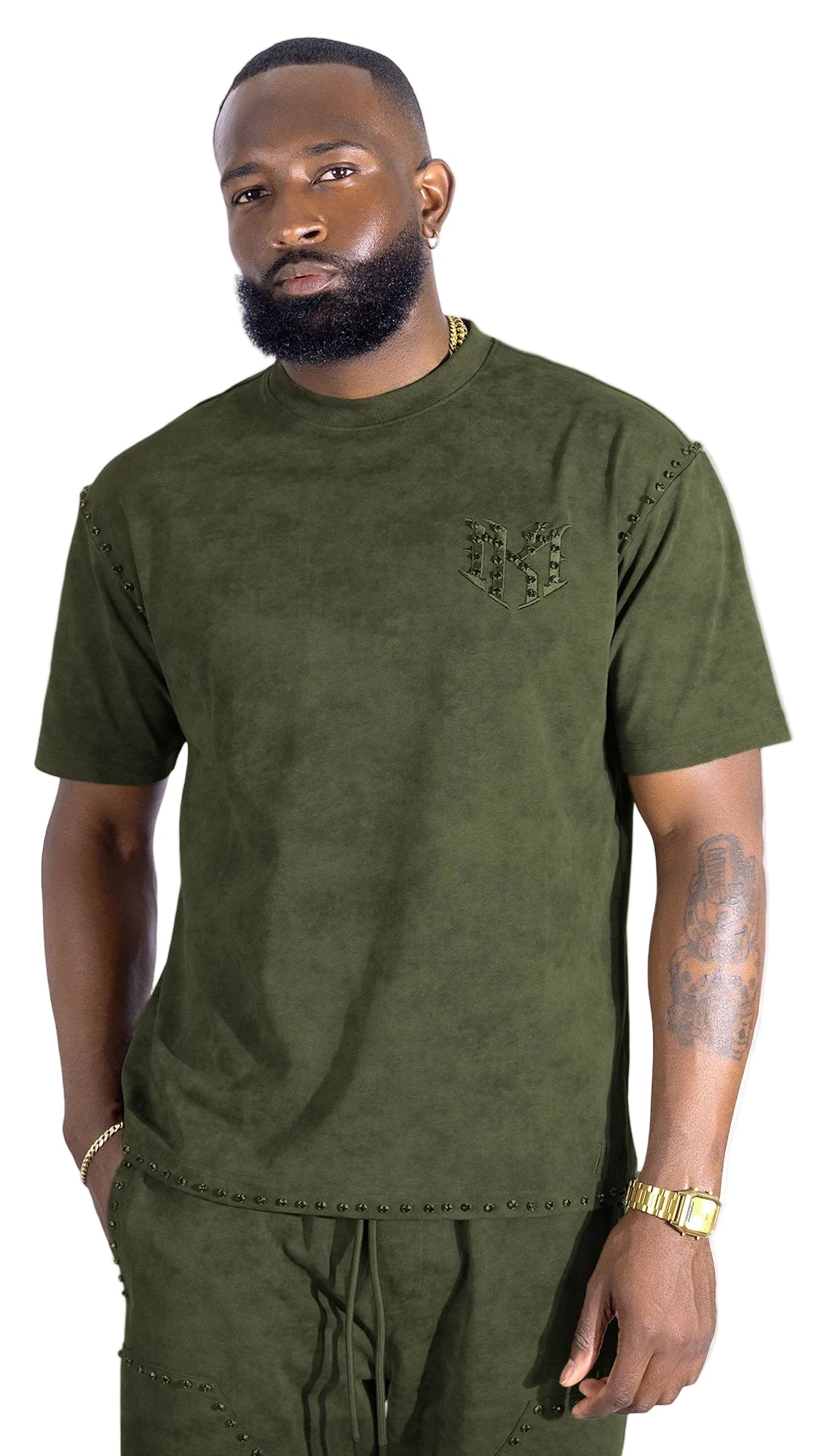 M183 Prada T-shirt - Olive T-shirt Makobi Jeans USA