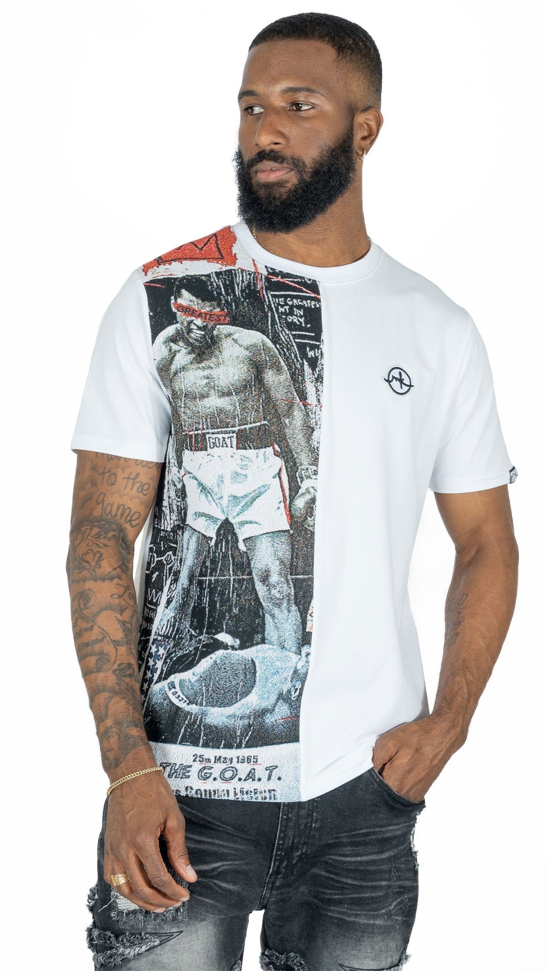 TEEK - M194 Makobi Mohadi Tee - White TOPS TEEK MJ