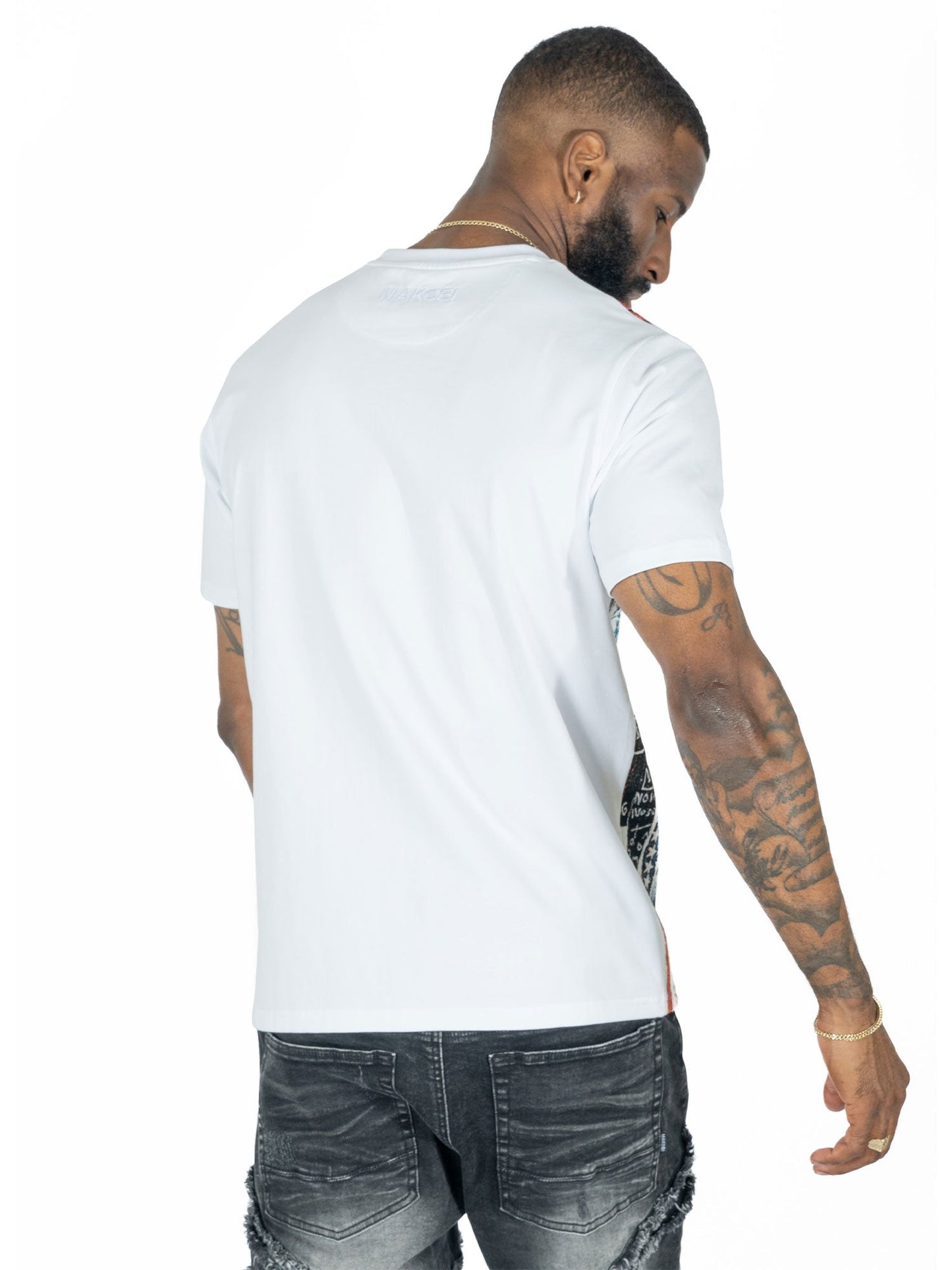 TEEK - M194 Makobi Mohadi Tee - White TOPS TEEK MJ