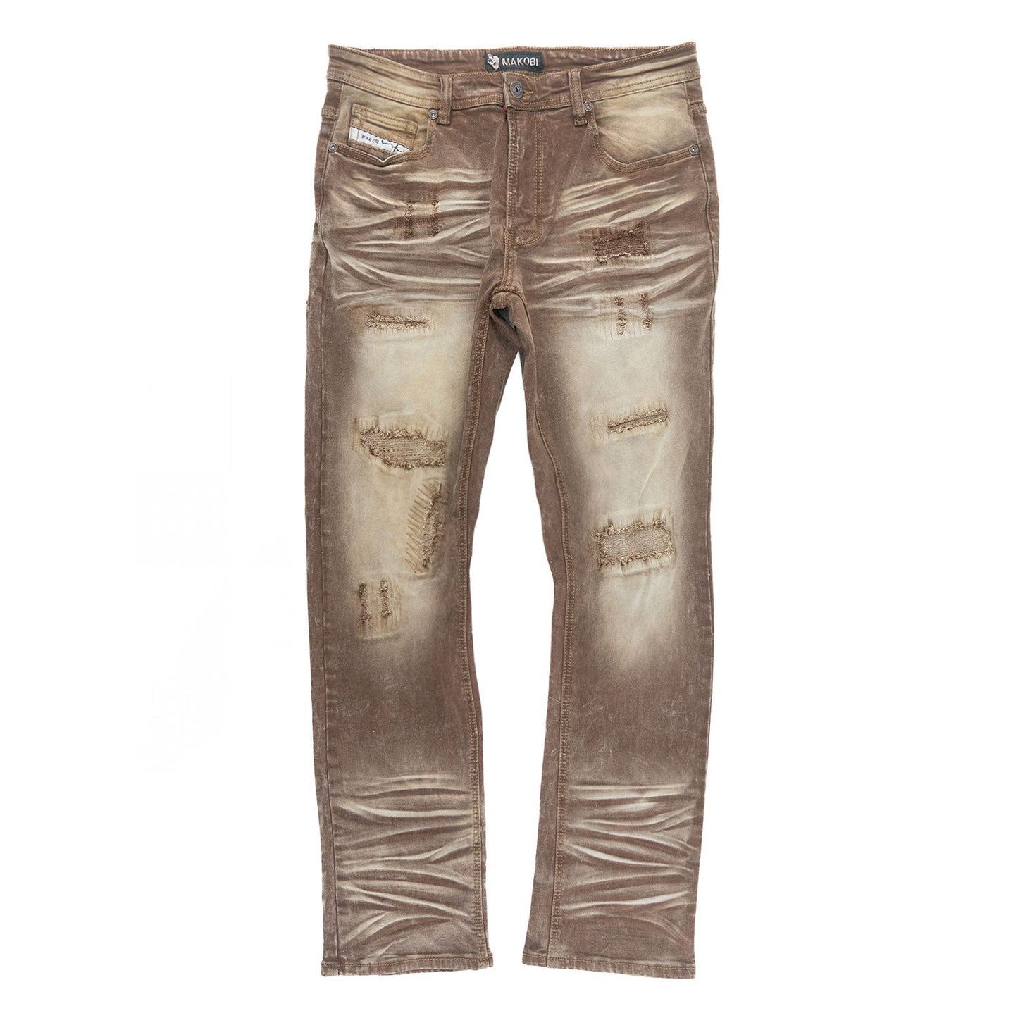 Pants | M1975 Lorenzo Jeans - Brown Jeans Makobi Jeans USA