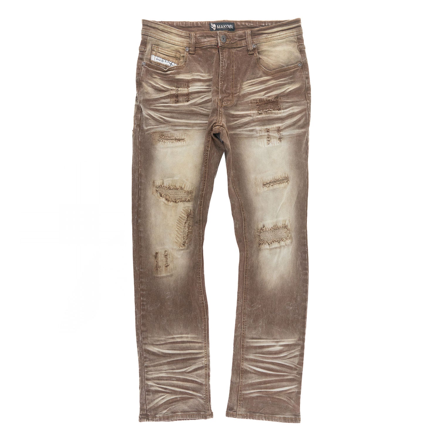 Pants | M1975 Lorenzo Jeans - Brown Jeans Makobi Jeans USA