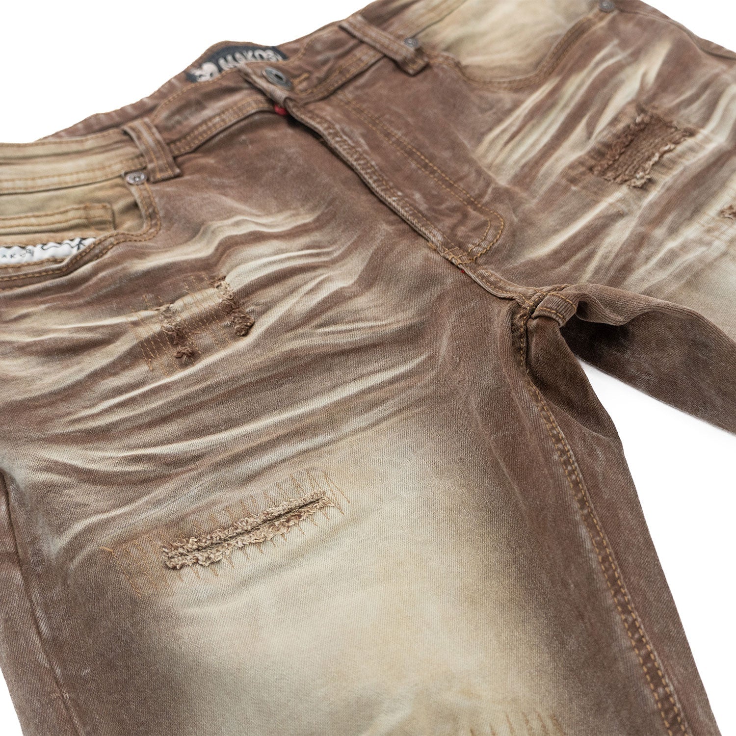 Pants | M1975 Lorenzo Jeans - Brown Jeans Makobi Jeans USA