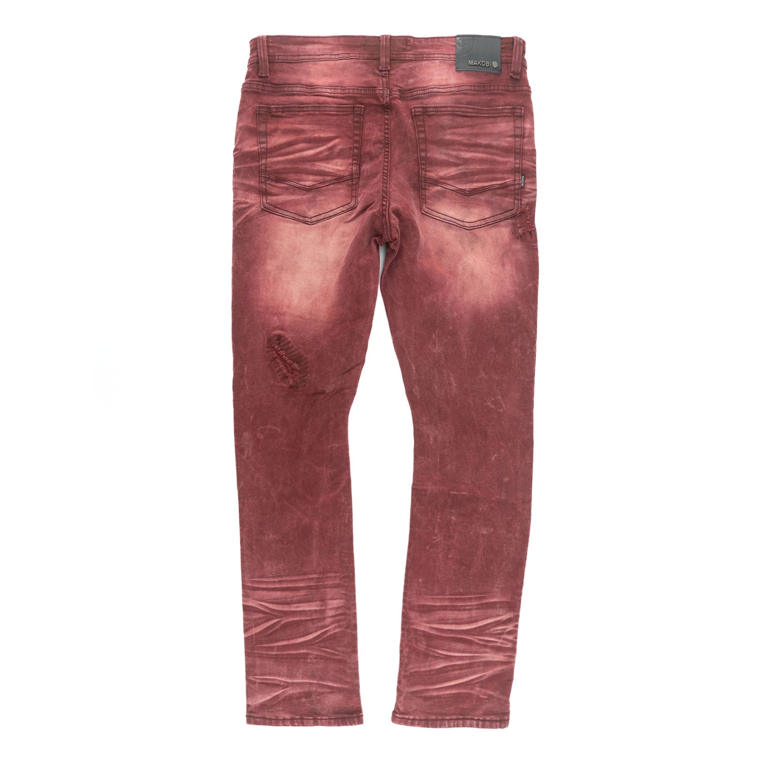 Pants | M1975 Lorenzo Jeans - Burgundy Jeans Makobi Jeans USA