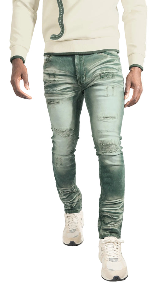 Pants | M1975 Lorenzo Jeans - Green Jeans Makobi Jeans USA