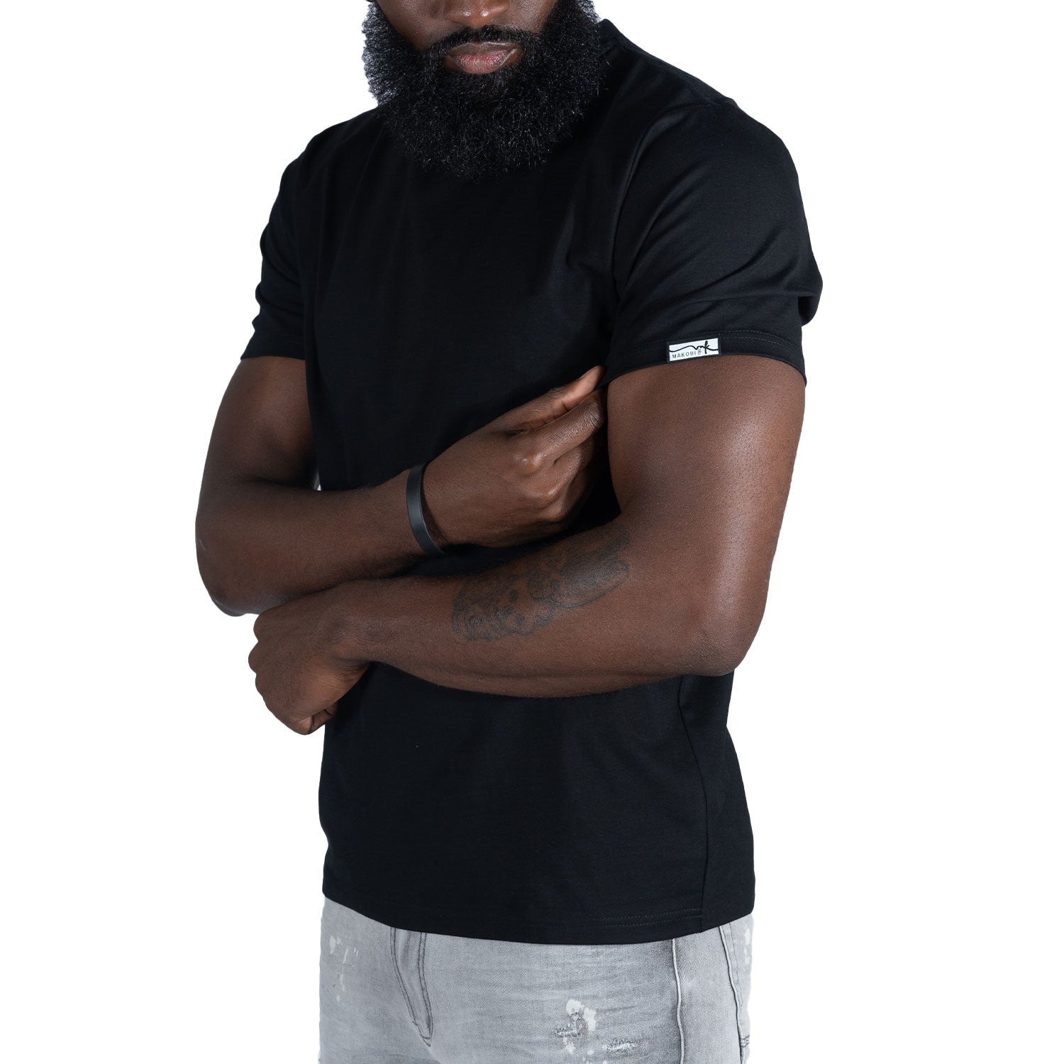 Tee | M303 Makobi Essentials Bundle of 6 - Black T-shirt Makobi Jeans USA