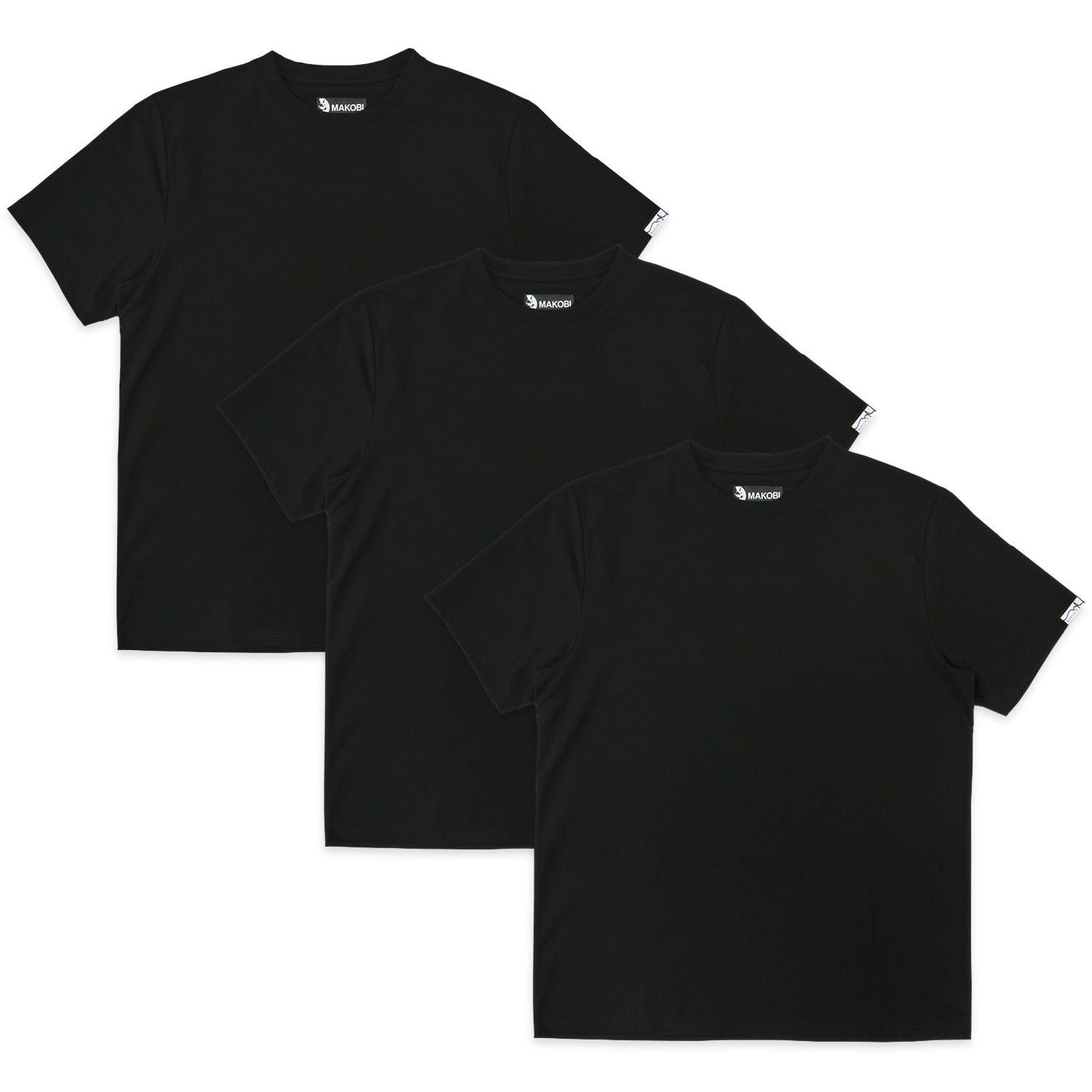 TEES | M303 Makobi Essentials Bundle of 3 - Black T-shirt Makobi Jeans USA