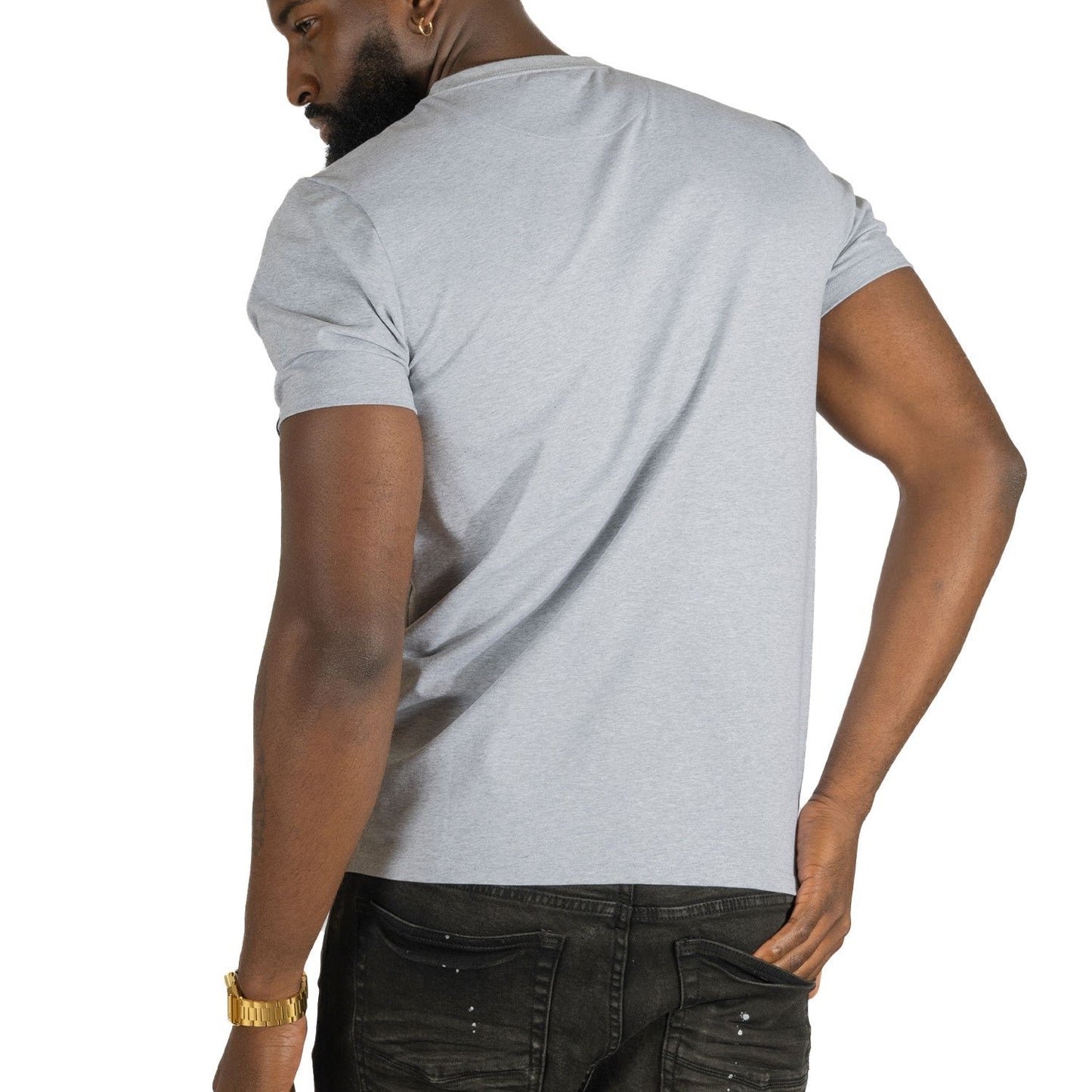 Tee | M303 Makobi Essentials Bundle of 6 - Gray T-shirt Makobi Jeans USA