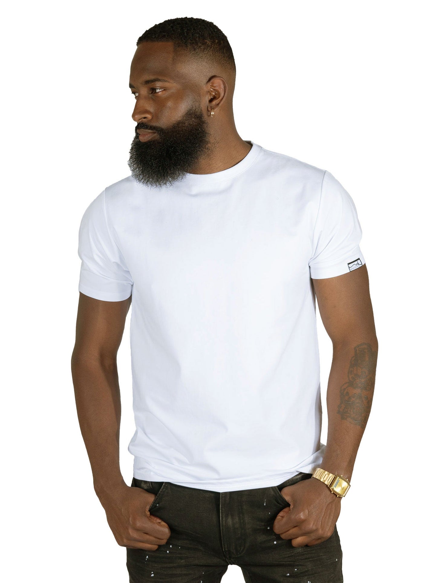 Tee | M303 Makobi Essentials Bundle of 6 - White T-shirt Makobi Jeans USA