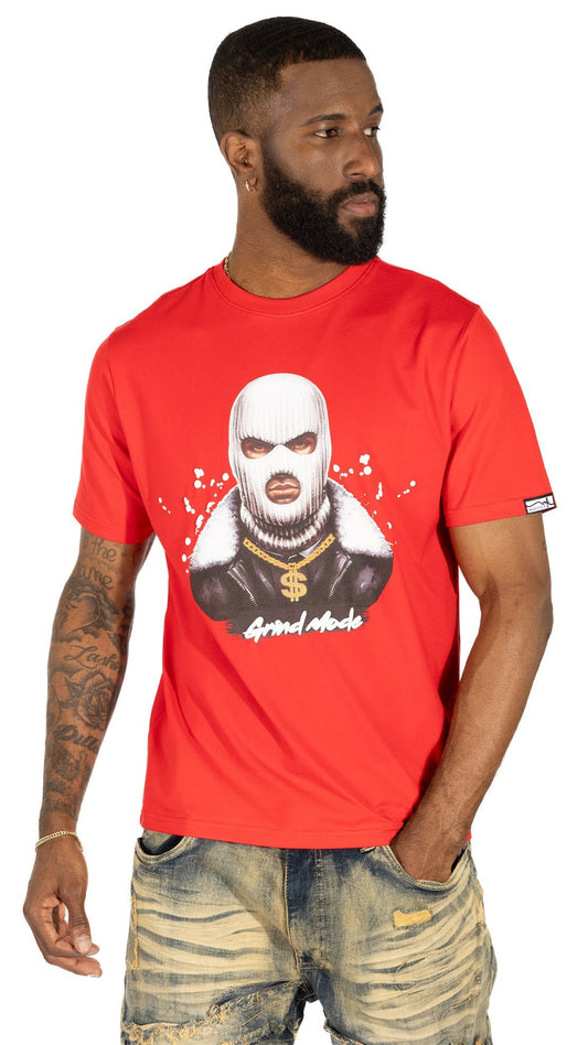 TEEK - M332 Grind Mode Tee - Red TOPS TEEK MJ M RED