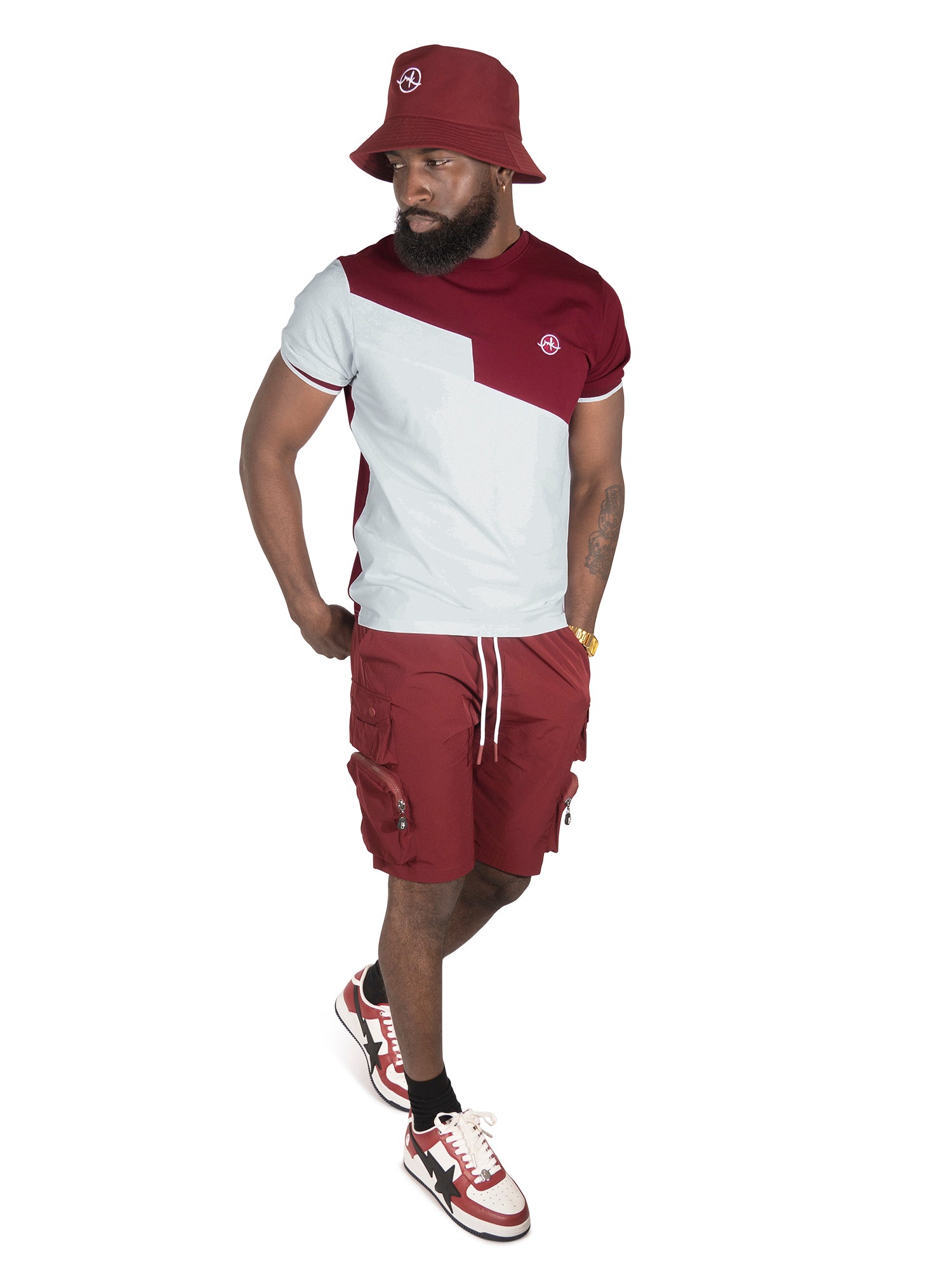 TEEK - M347 Lombardi Tee - Burgundy TOPS TEEK MJ