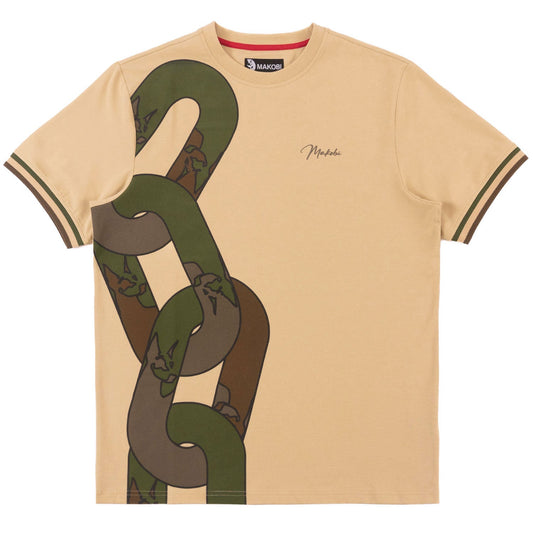 TEEK - M376 Dober Chain Tee - Khaki TOPS TEEK MJ M KHAKI
