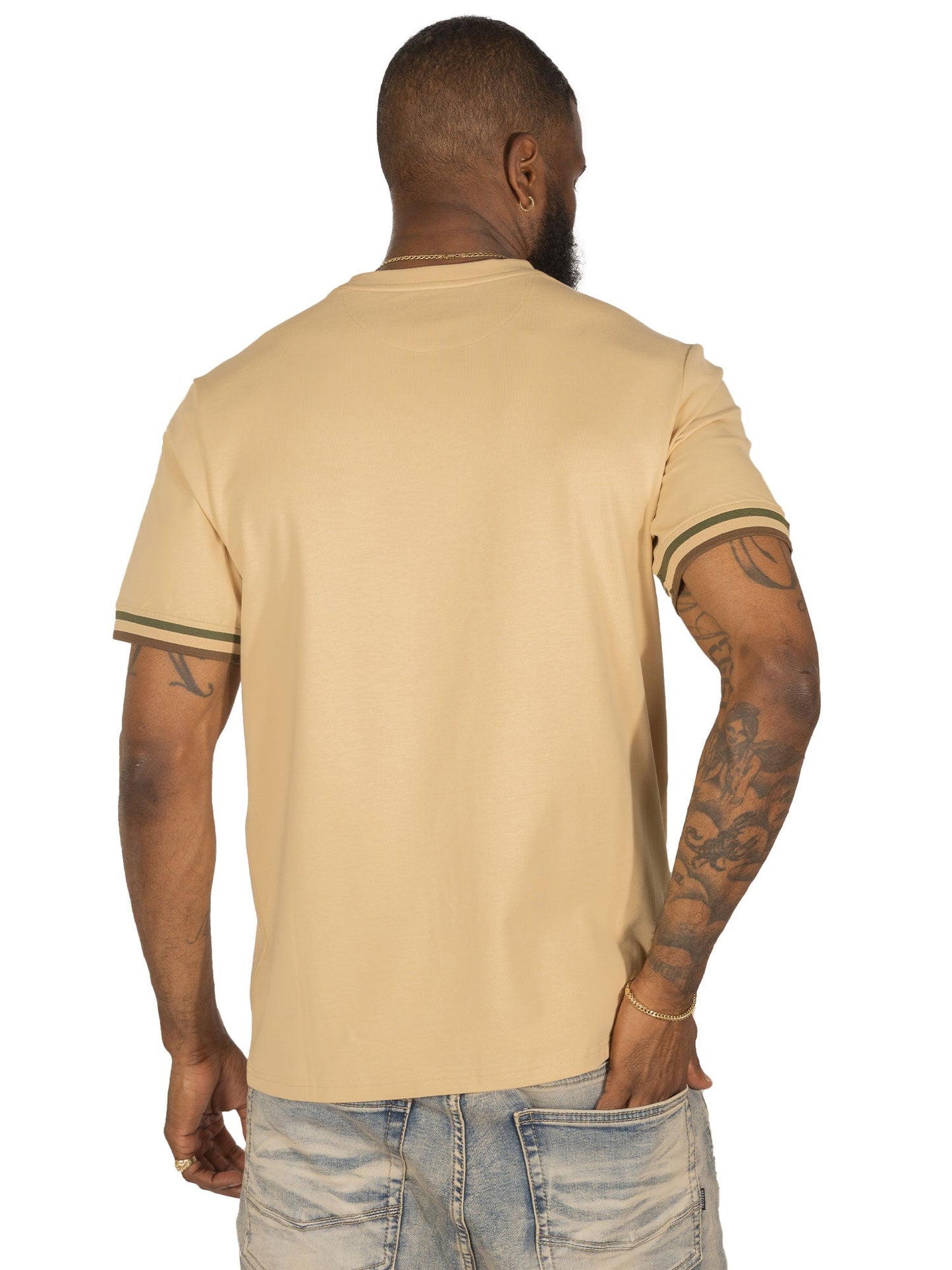 TEEK - M376 Dober Chain Tee - Khaki TOPS TEEK MJ