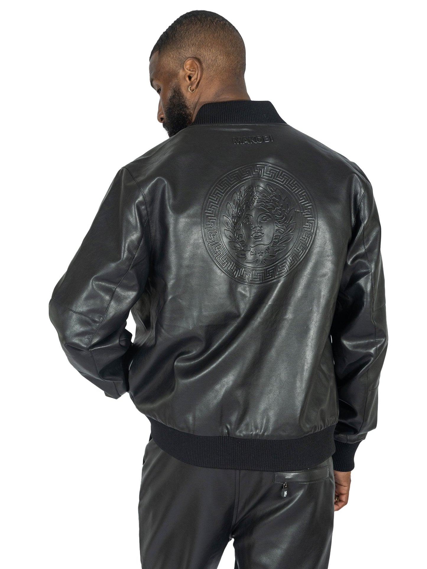 TEEK - M4107 Romano Bomber Vegan Leather Jacket JACKET TEEK MJ