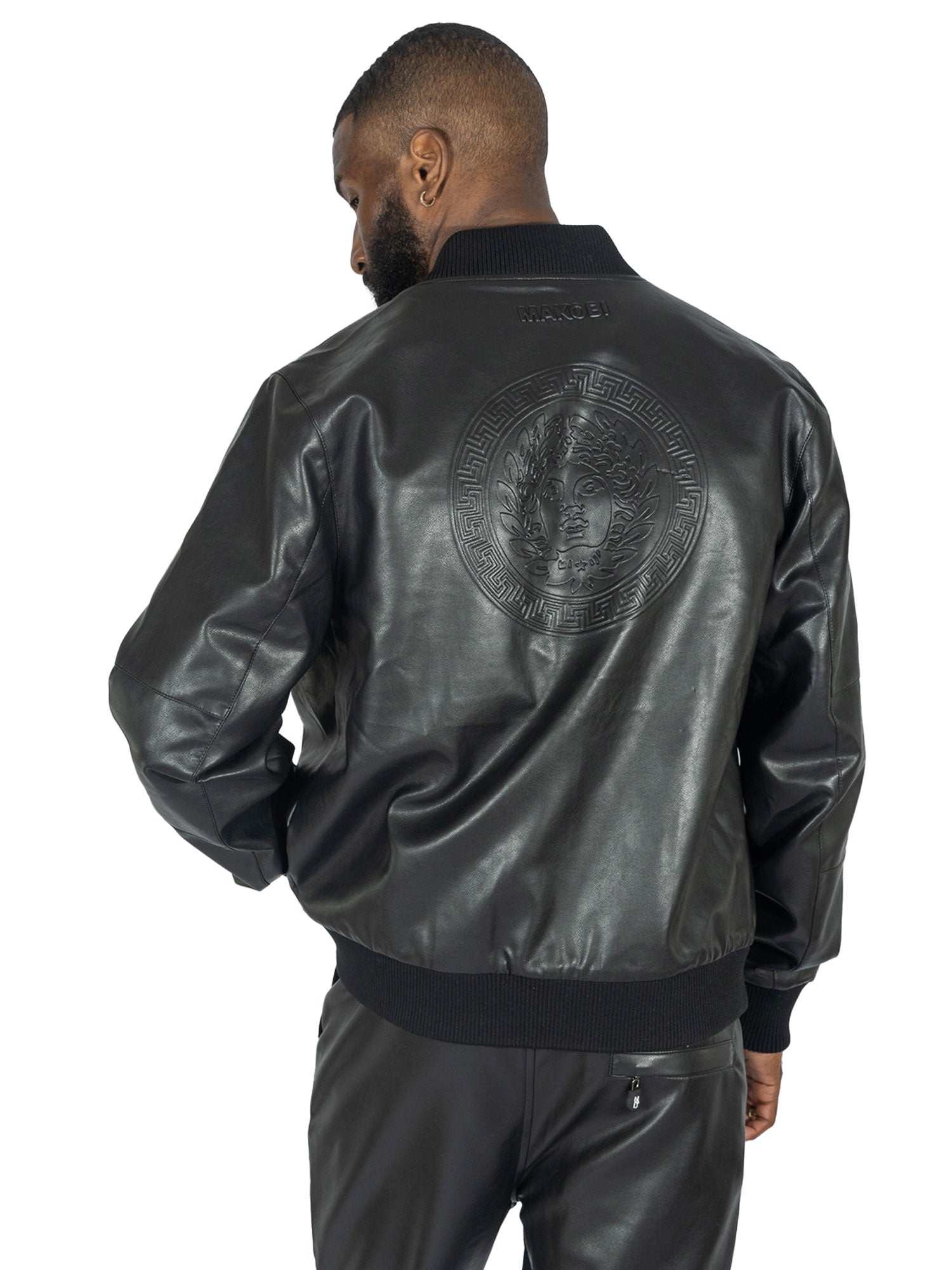TEEK - M4107 Romano Bomber Vegan Leather Jacket JACKET TEEK MJ
